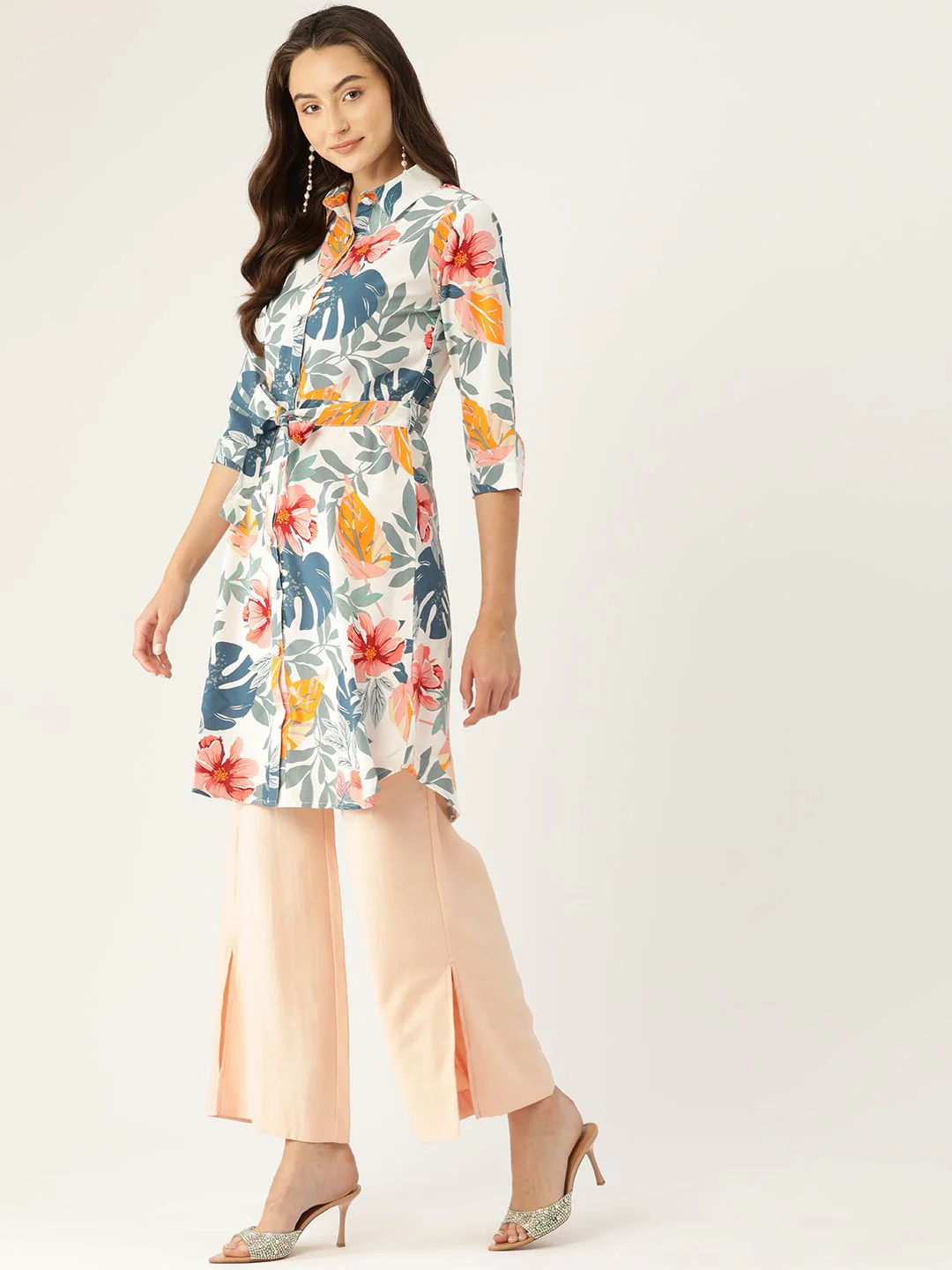 Monte Carlo Floral Printed Kurta - Image 3
