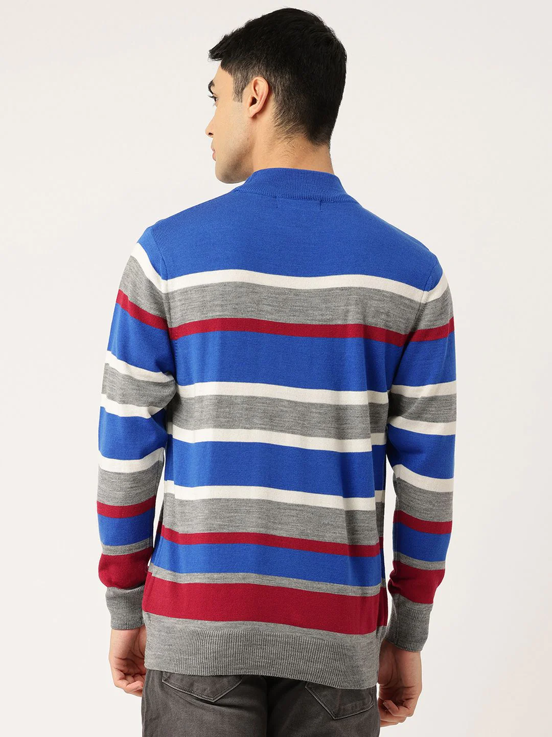 Monte Carlo High Neck Striped Pullover - Image 5