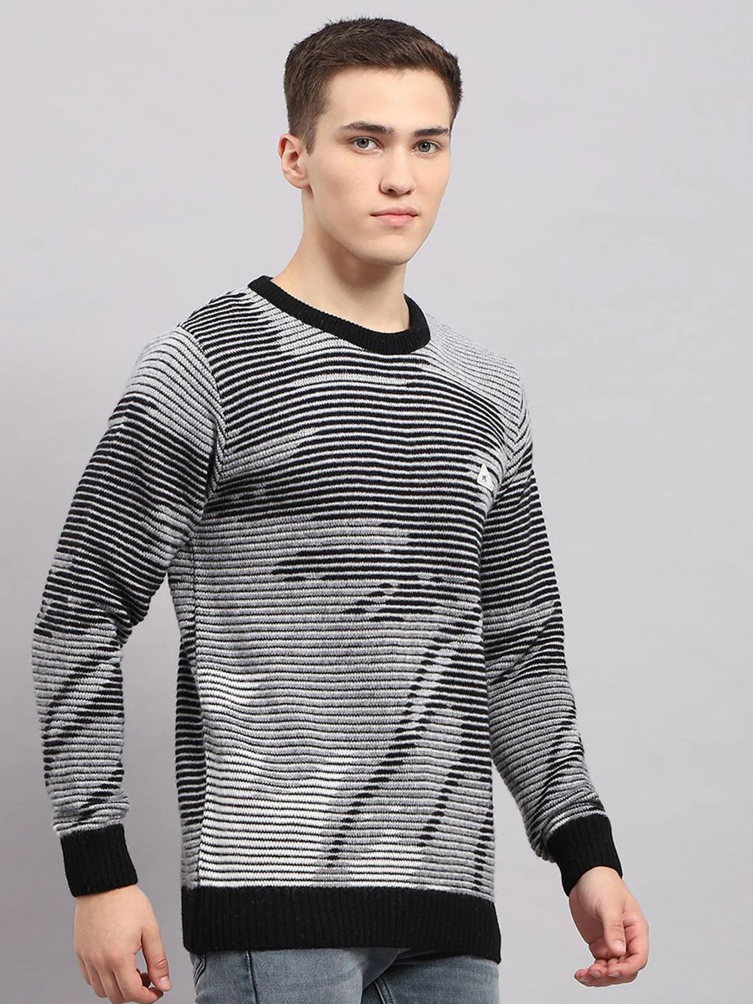 Monte Carlo Men Cable Knit Woollen Pullover - Image 3