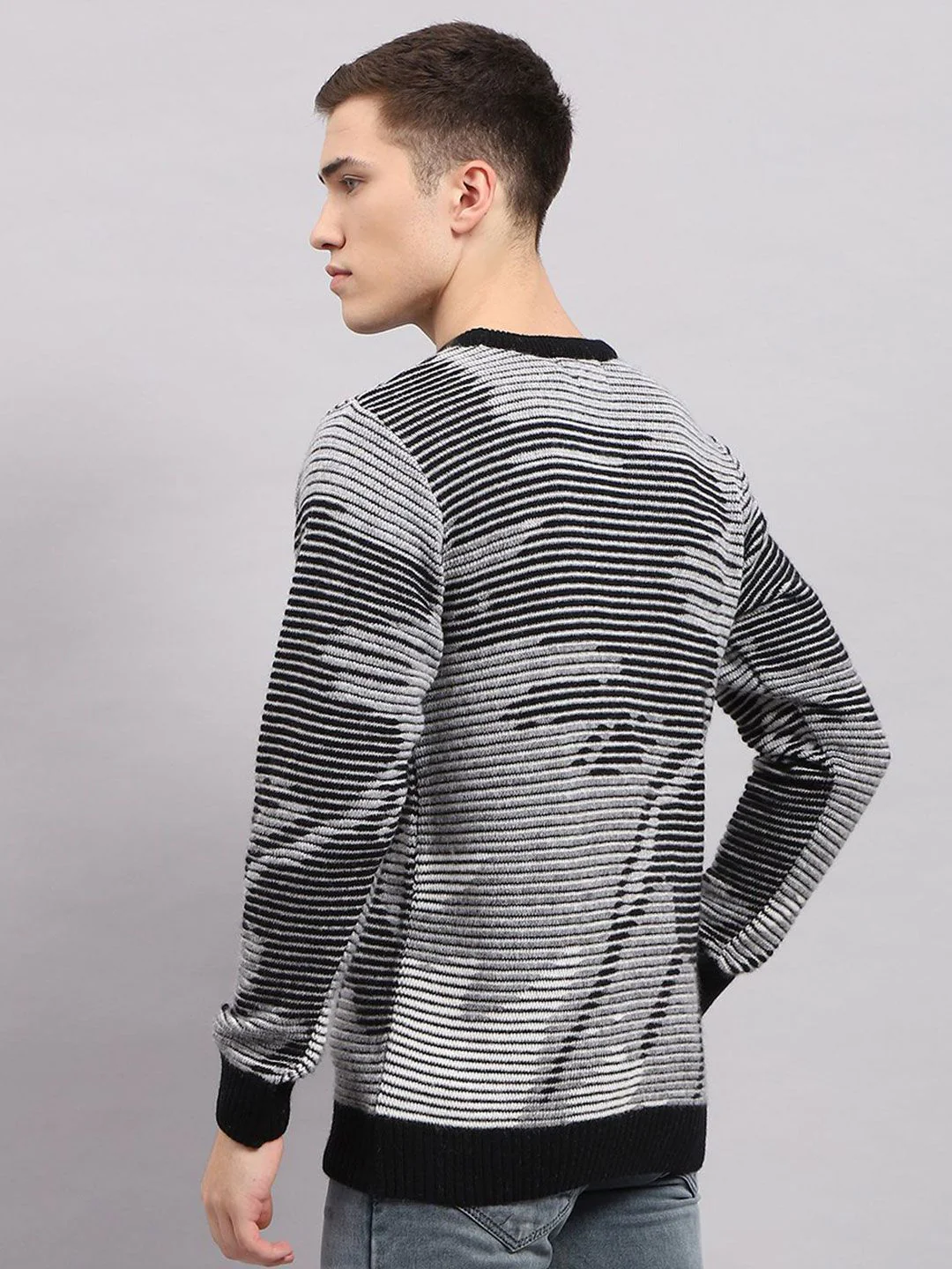 Monte Carlo Men Cable Knit Woollen Pullover - Image 4
