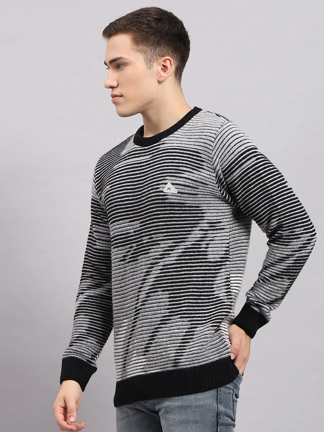 Monte Carlo Men Cable Knit Woollen Pullover - Image 5