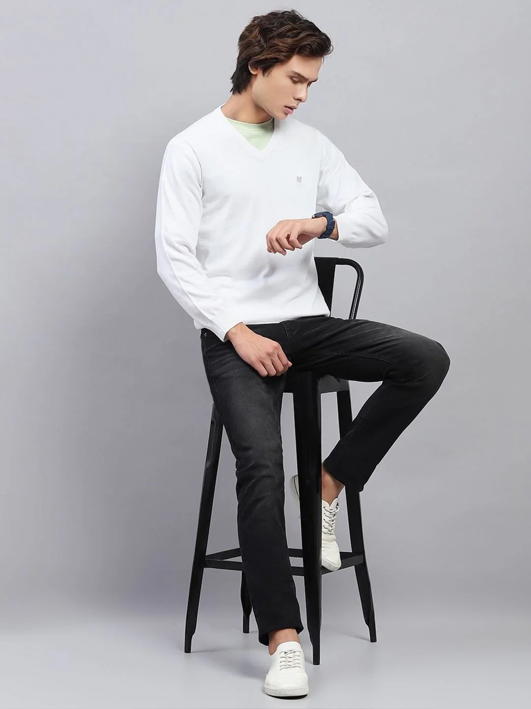 Monte Carlo Men Long Sleeves Cotton Pullover - Image 6