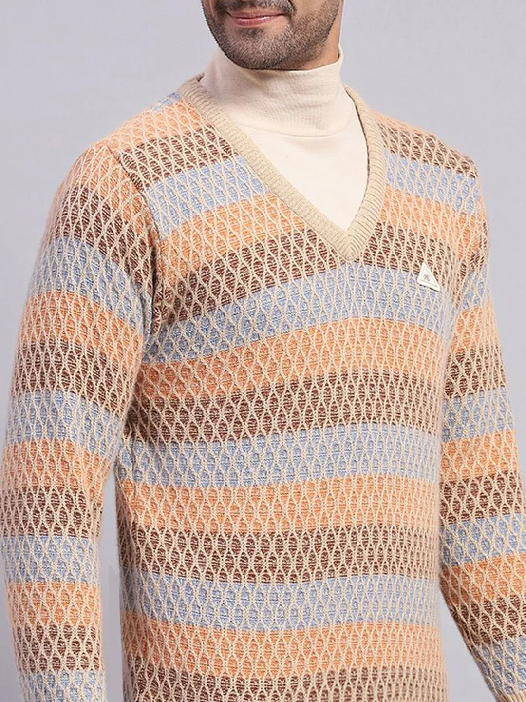 Monte Carlo Men Self Design Pullover - Image 2