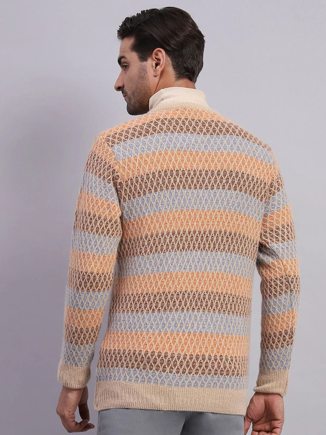 Monte Carlo Men Self Design Pullover - Image 4