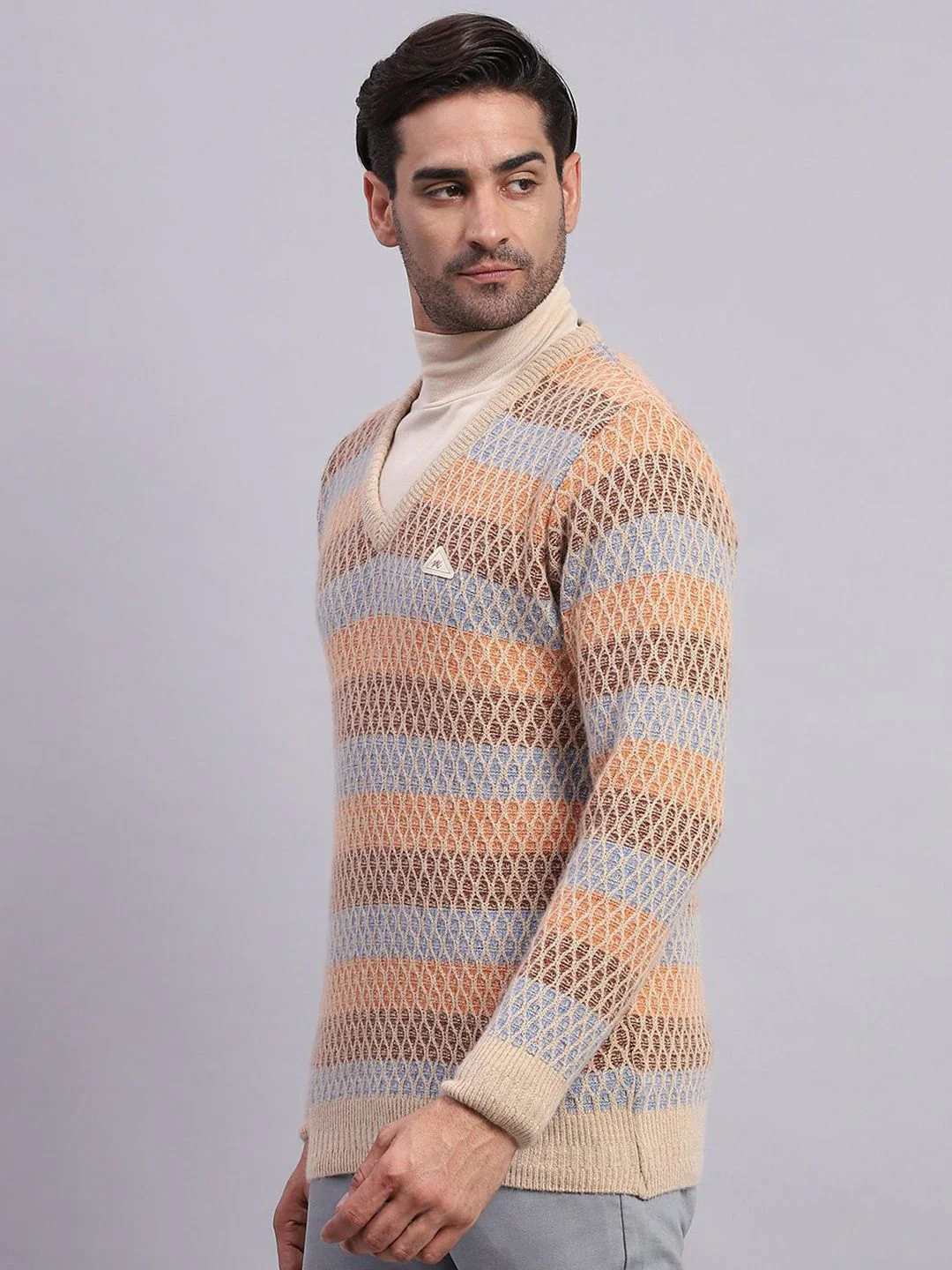 Monte Carlo Men Self Design Pullover - Image 5