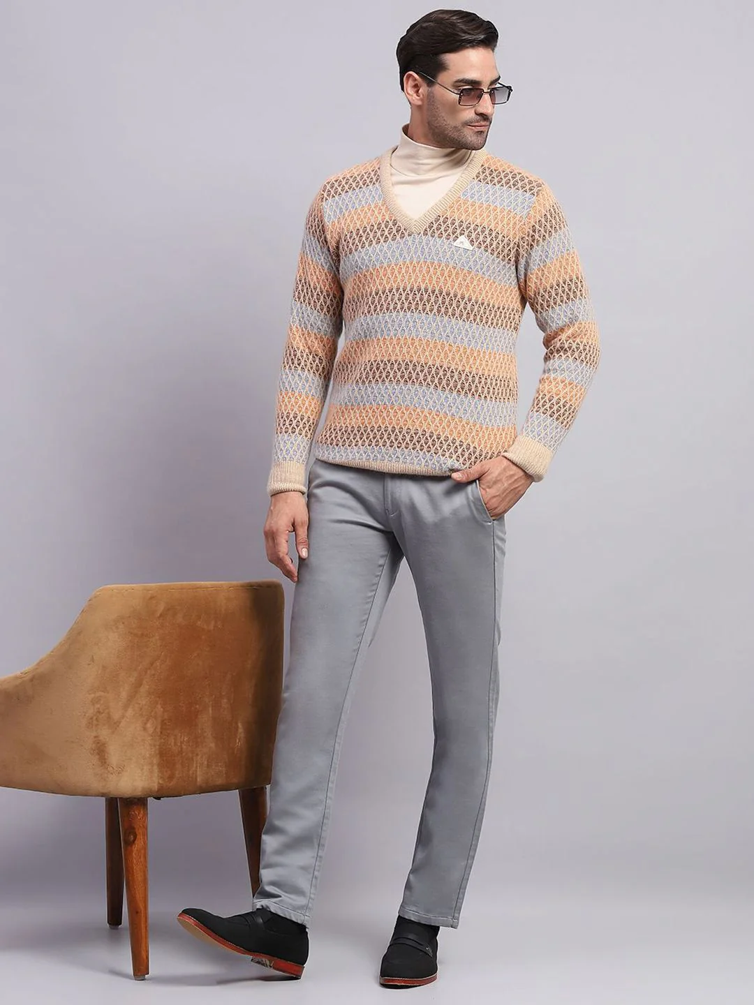Monte Carlo Men Self Design Pullover - Image 6