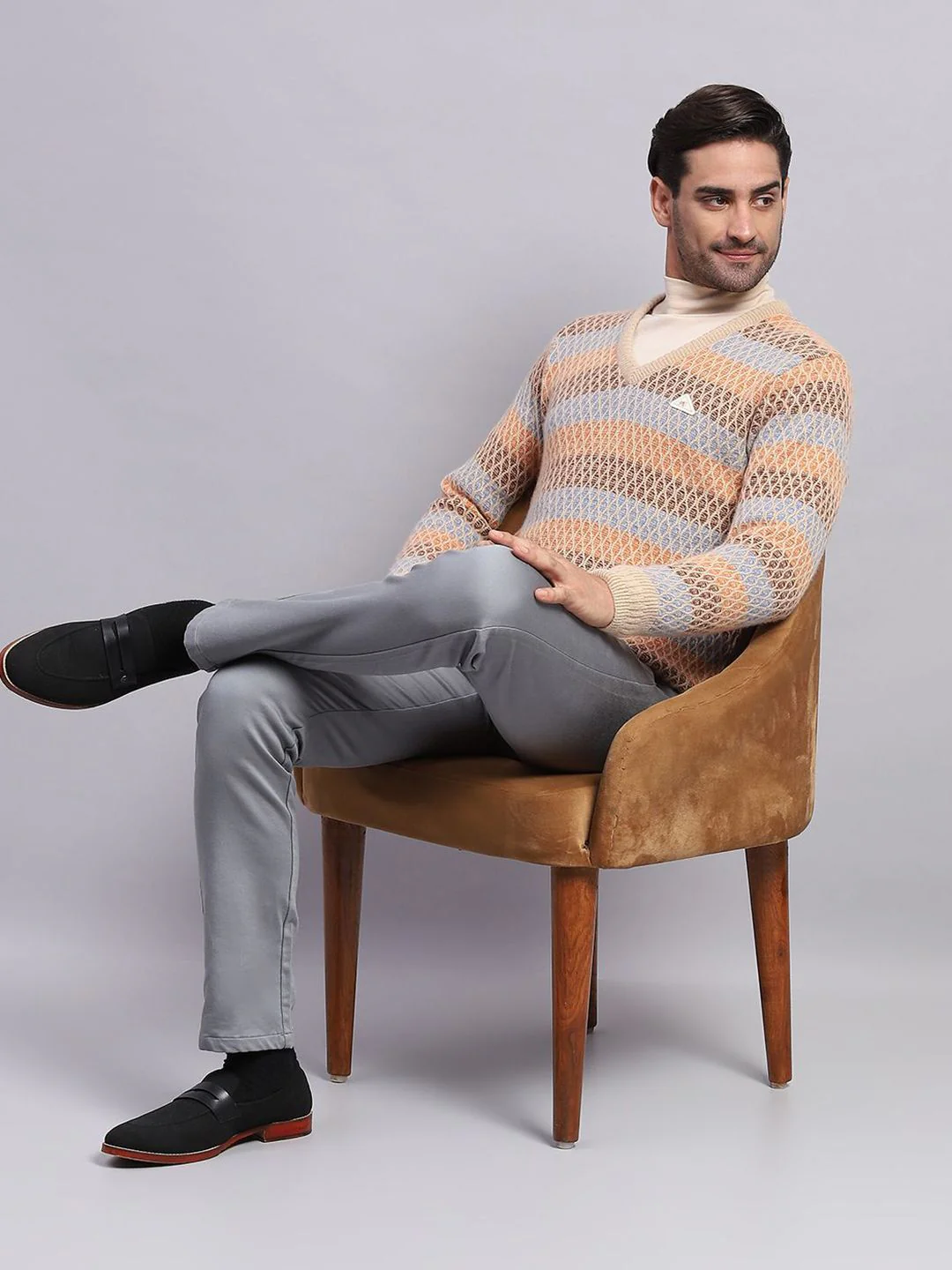 Monte Carlo Men Self Design Pullover - Image 7