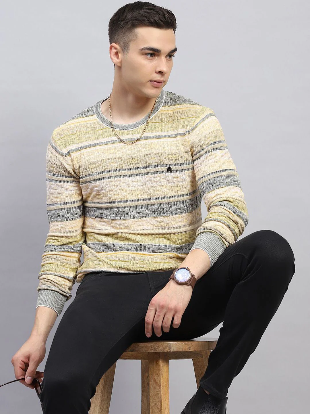 Monte Carlo Men Striped Pullover - Image 7