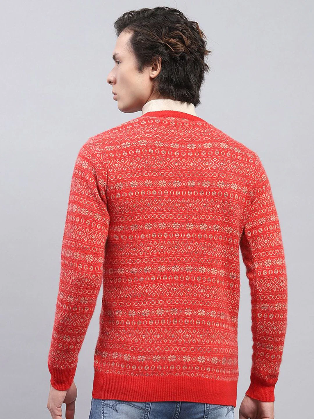 Monte Carlo Men V-Neck Woollen Pullover - Image 4