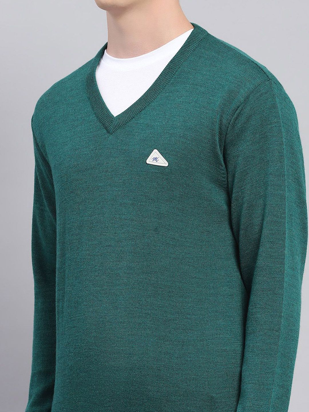 Monte Carlo Men V Neck Woollen Pullover - Image 2