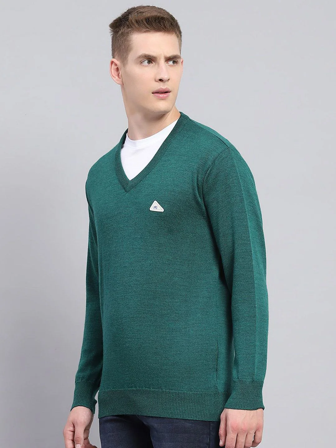 Monte Carlo Men V Neck Woollen Pullover - Image 5
