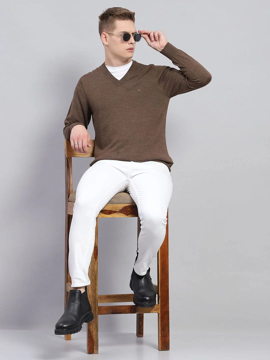 Monte Carlo Men Woollen Pullover Sweater - Image 6