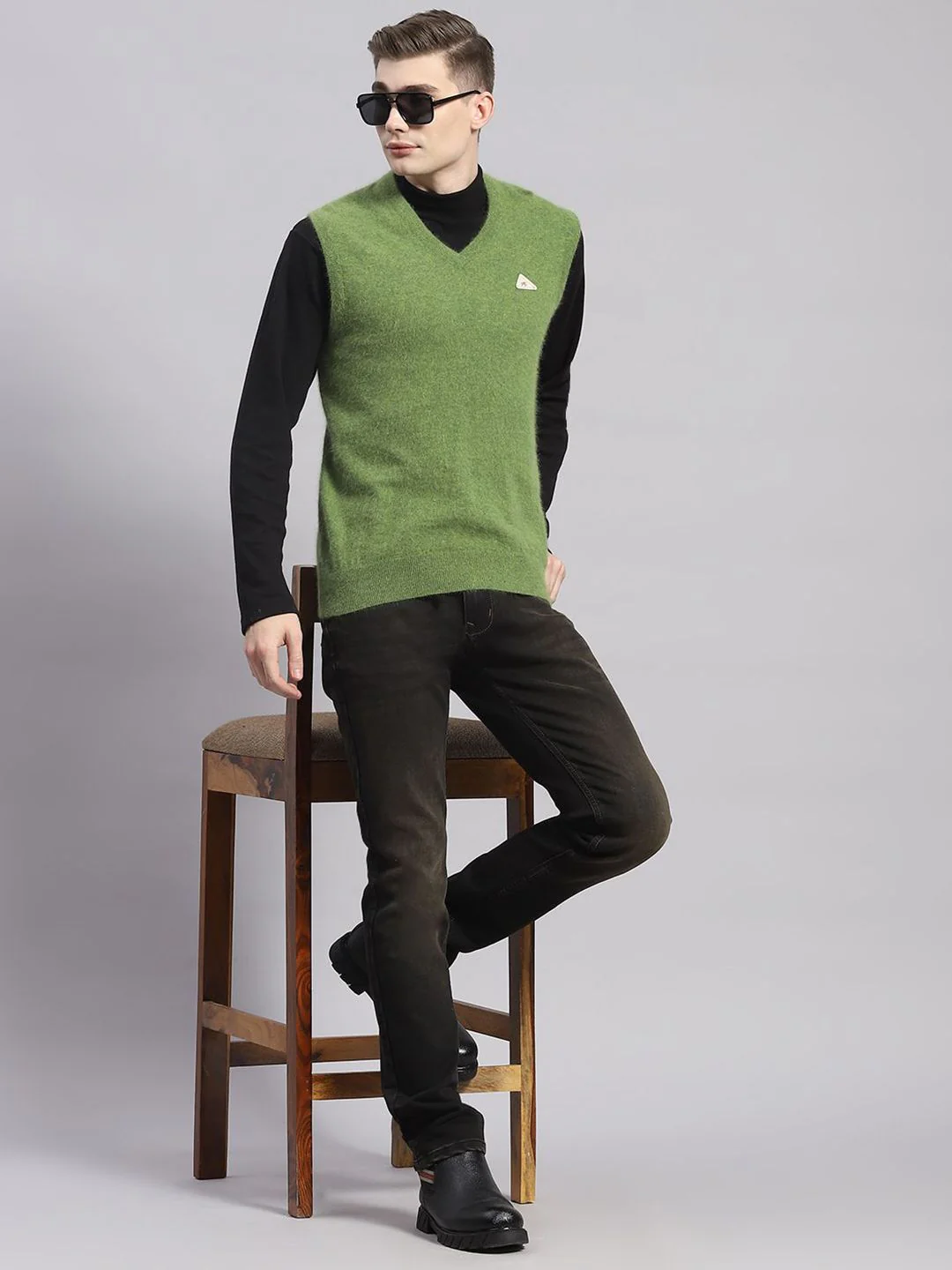 Monte Carlo Men Woollen Sweater Vest - Image 6