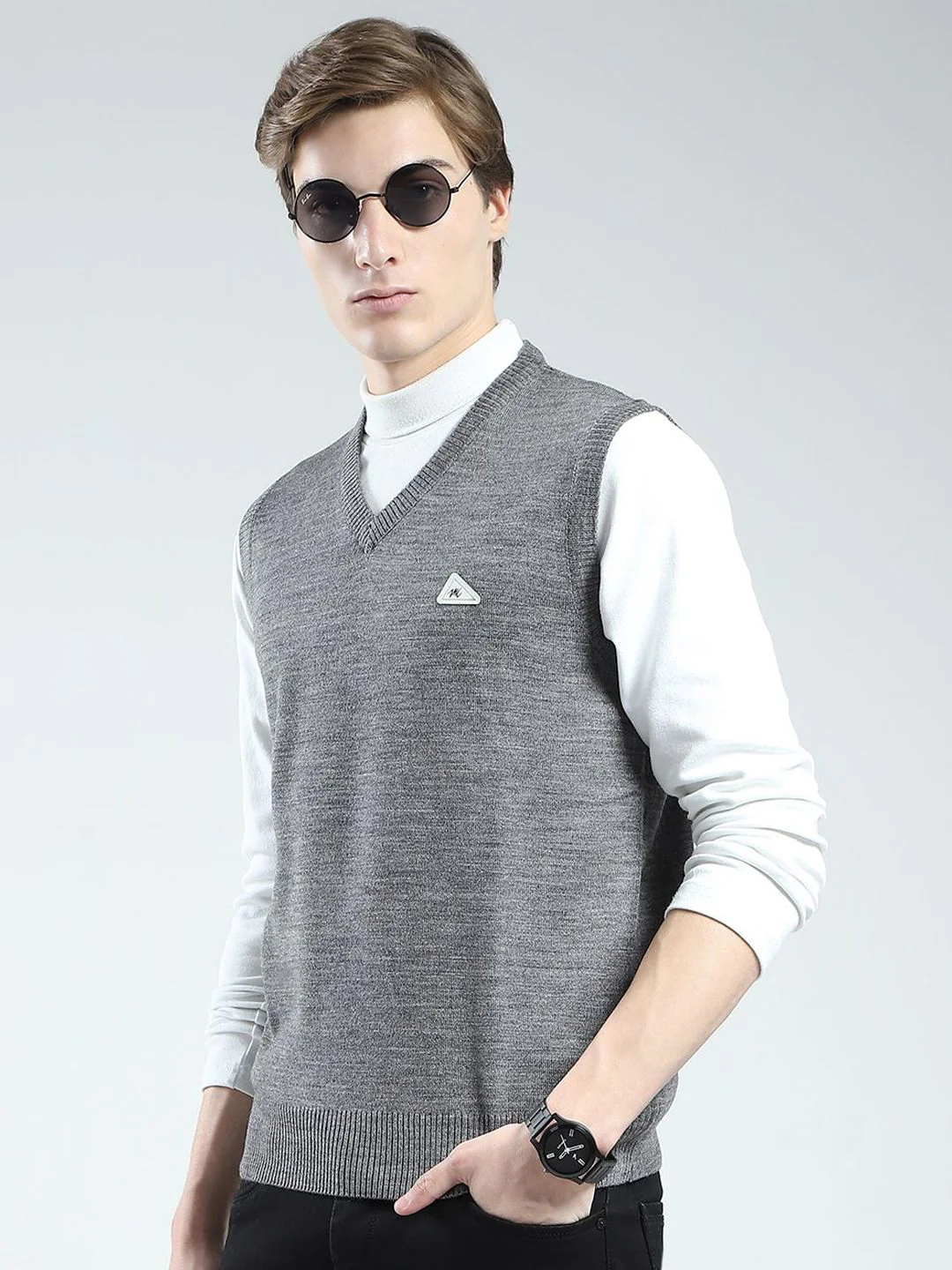Monte Carlo Men Woollen Sweater Vest - Image 5