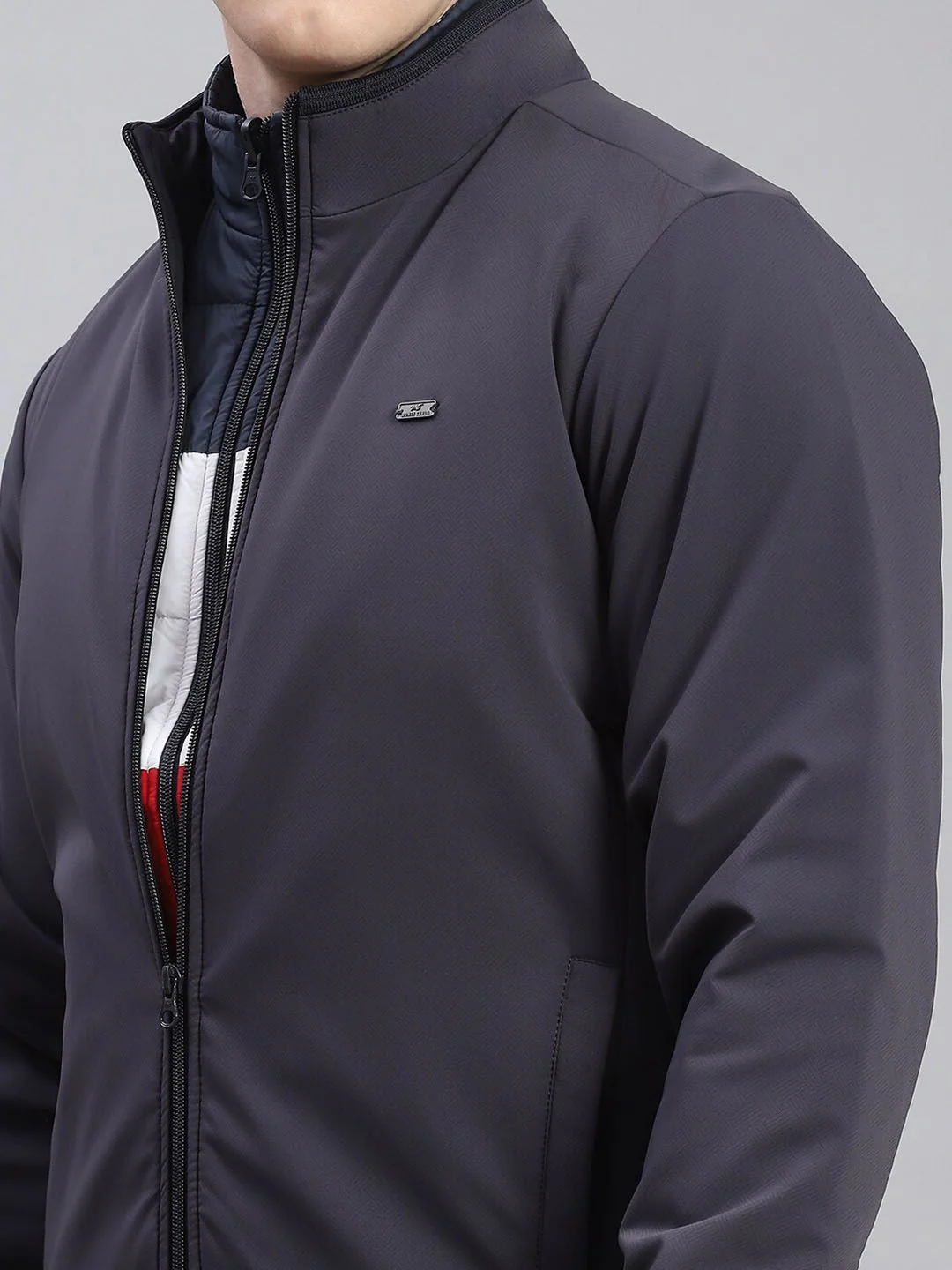 Monte Carlo Mock Collar Lightweight Bomber Jacket - Image 2