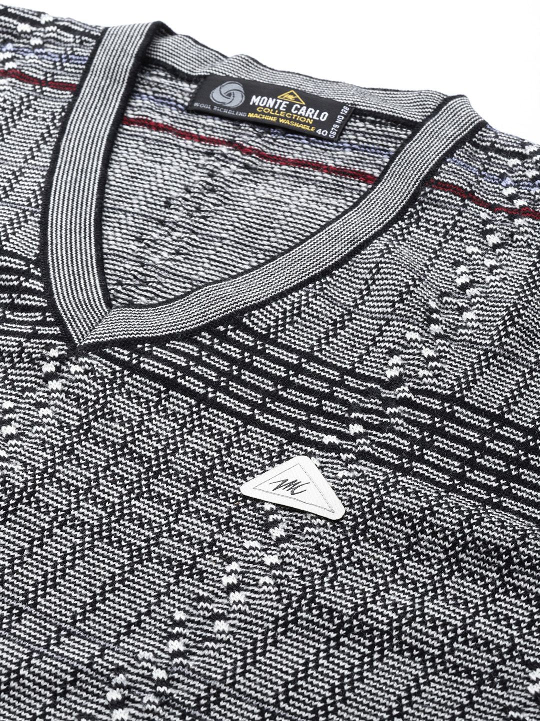 Monte Carlo Printed Woollen Pullover - Image 2