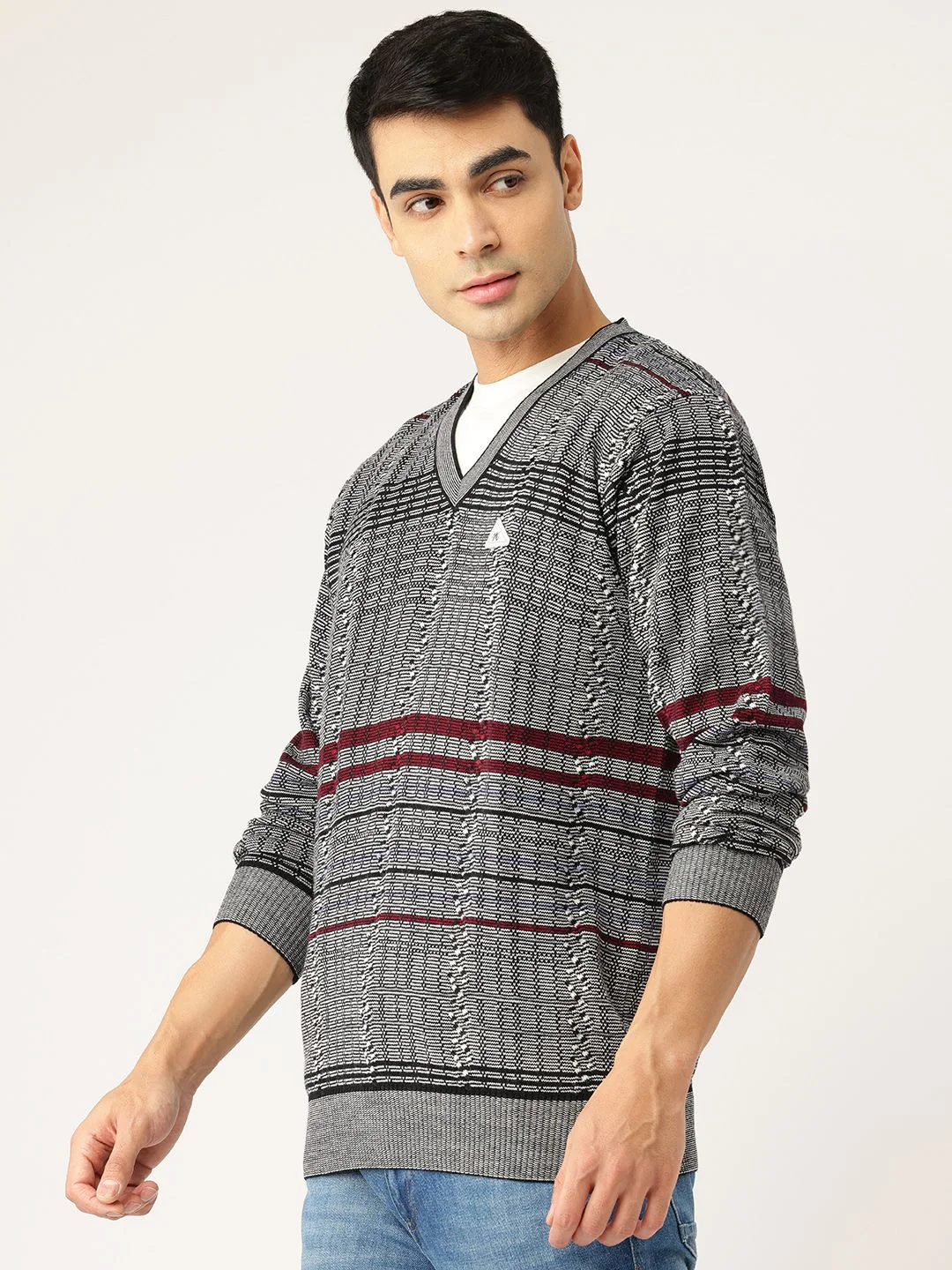 Monte Carlo Printed Woollen Pullover - Image 3
