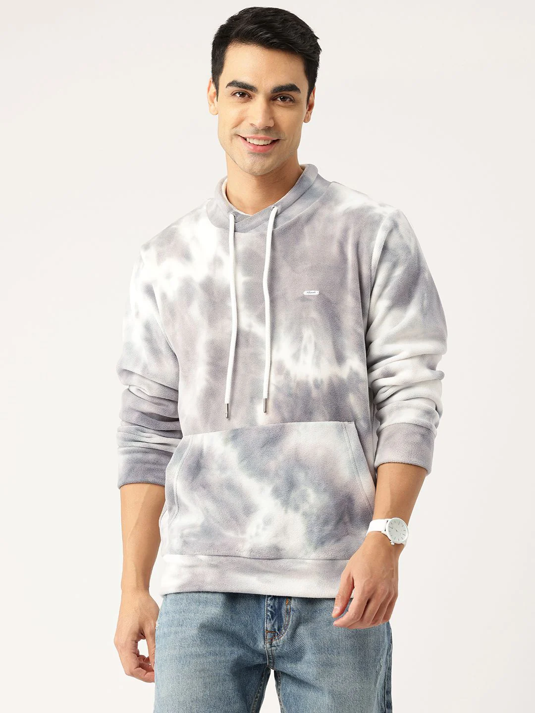Monte Carlo Round Neck Printed Fleece Sweatshirt
