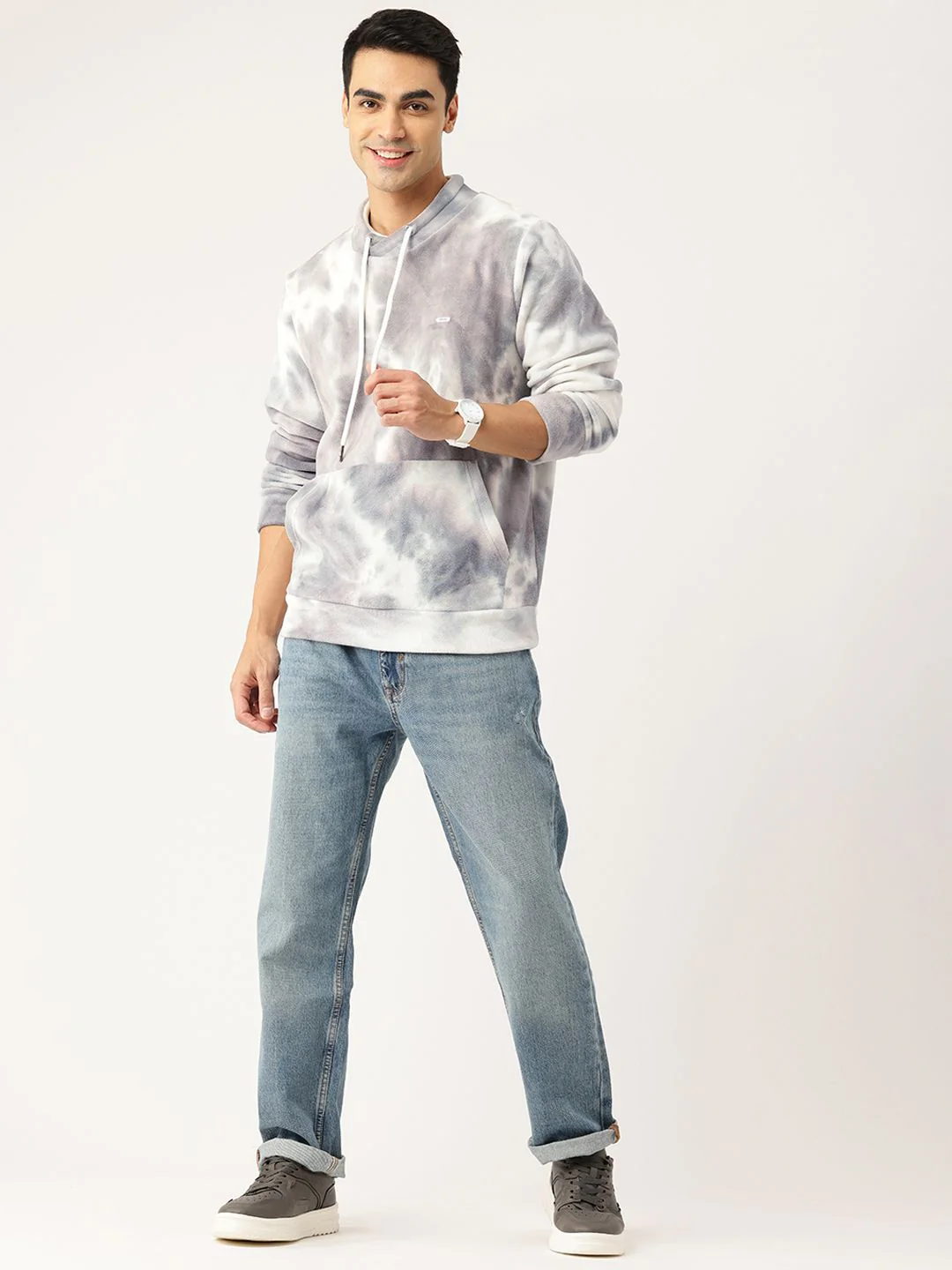 Monte Carlo Round Neck Printed Fleece Sweatshirt - Image 4