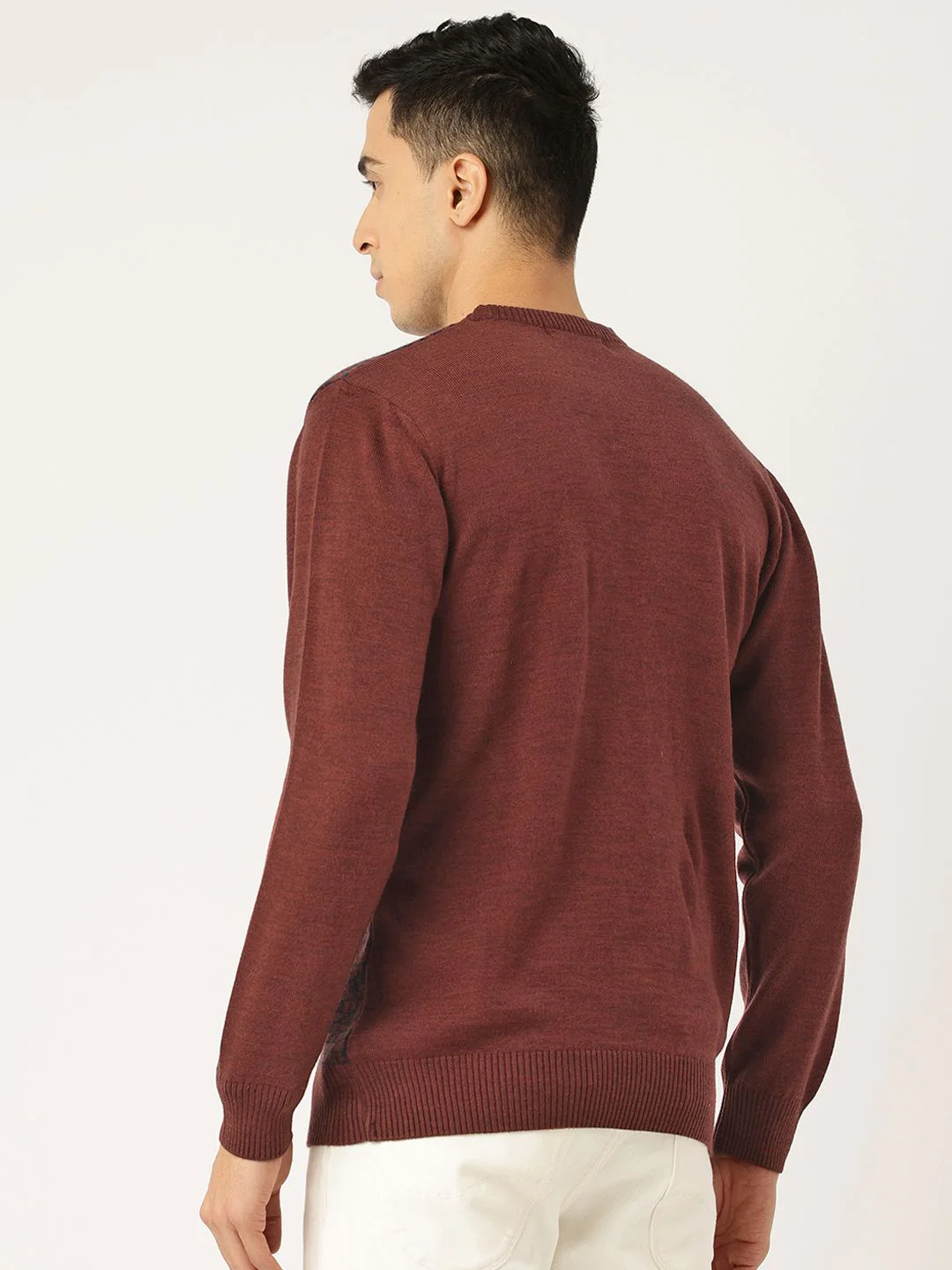 Monte Carlo Self Design Woollen Pullover - Image 5