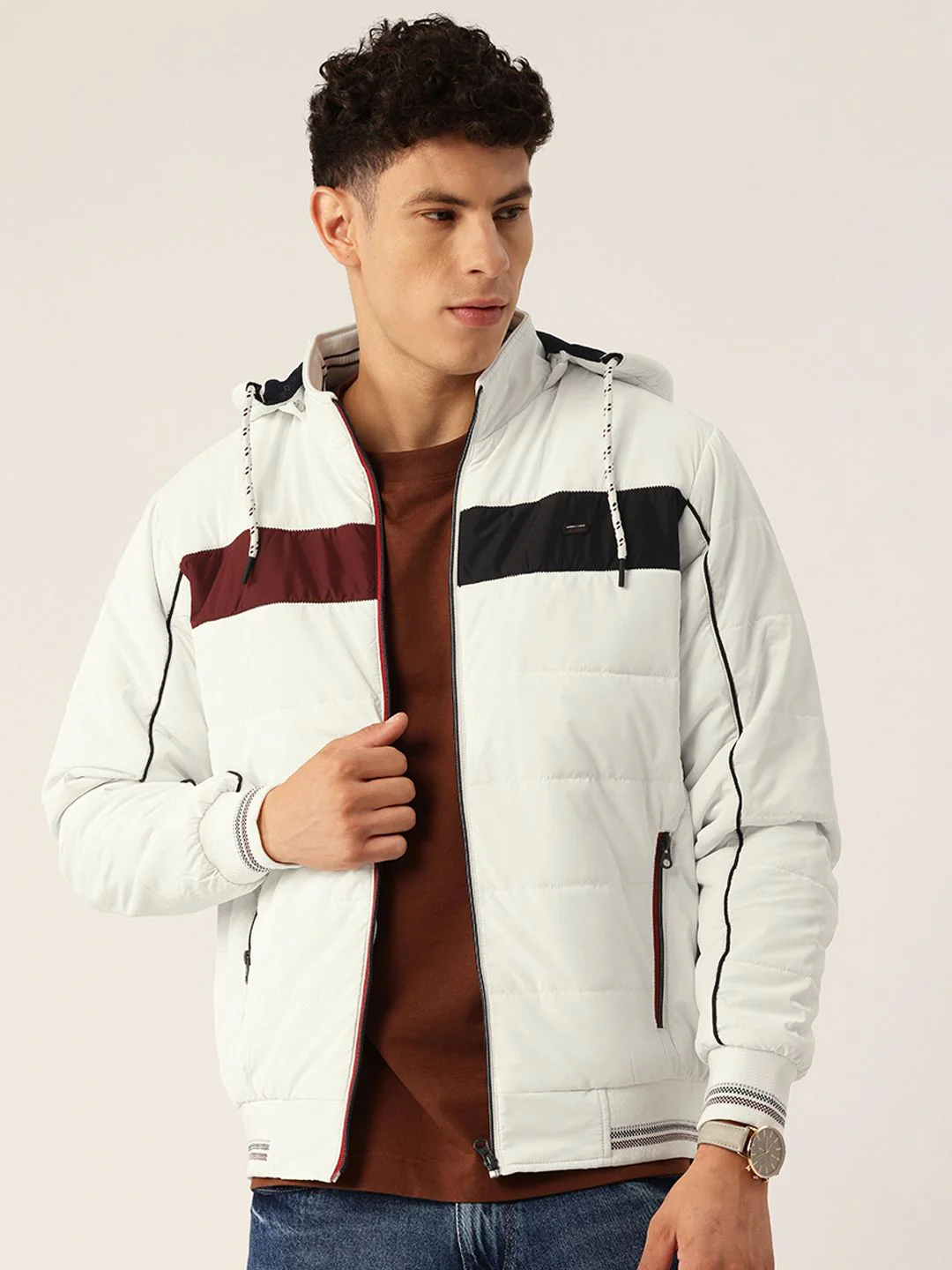 Monte Carlo Striped Padded Jacket