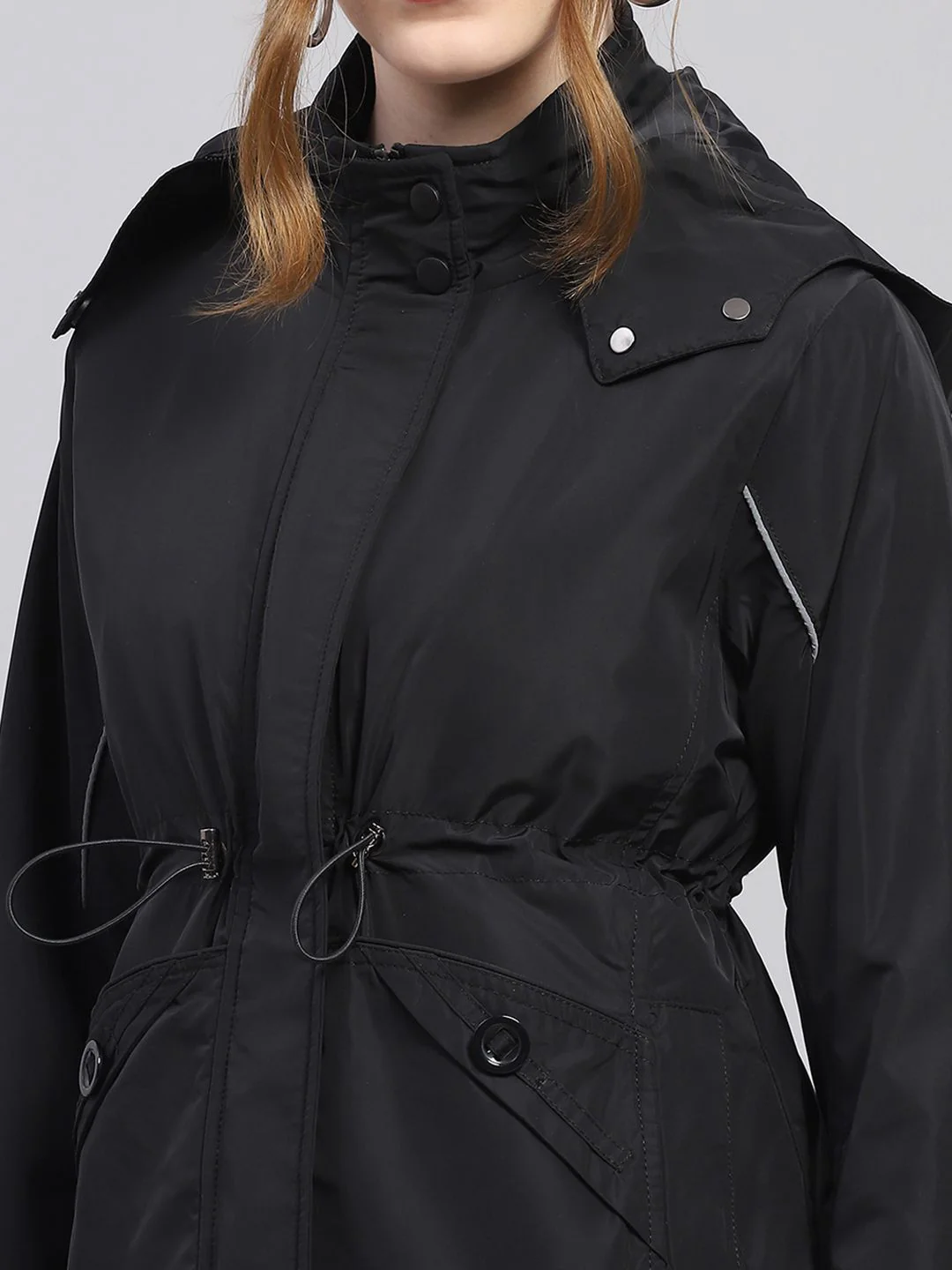 Monte Carlo Water Repellent Toggle Waist Hooded Tailored Jacket - Image 2