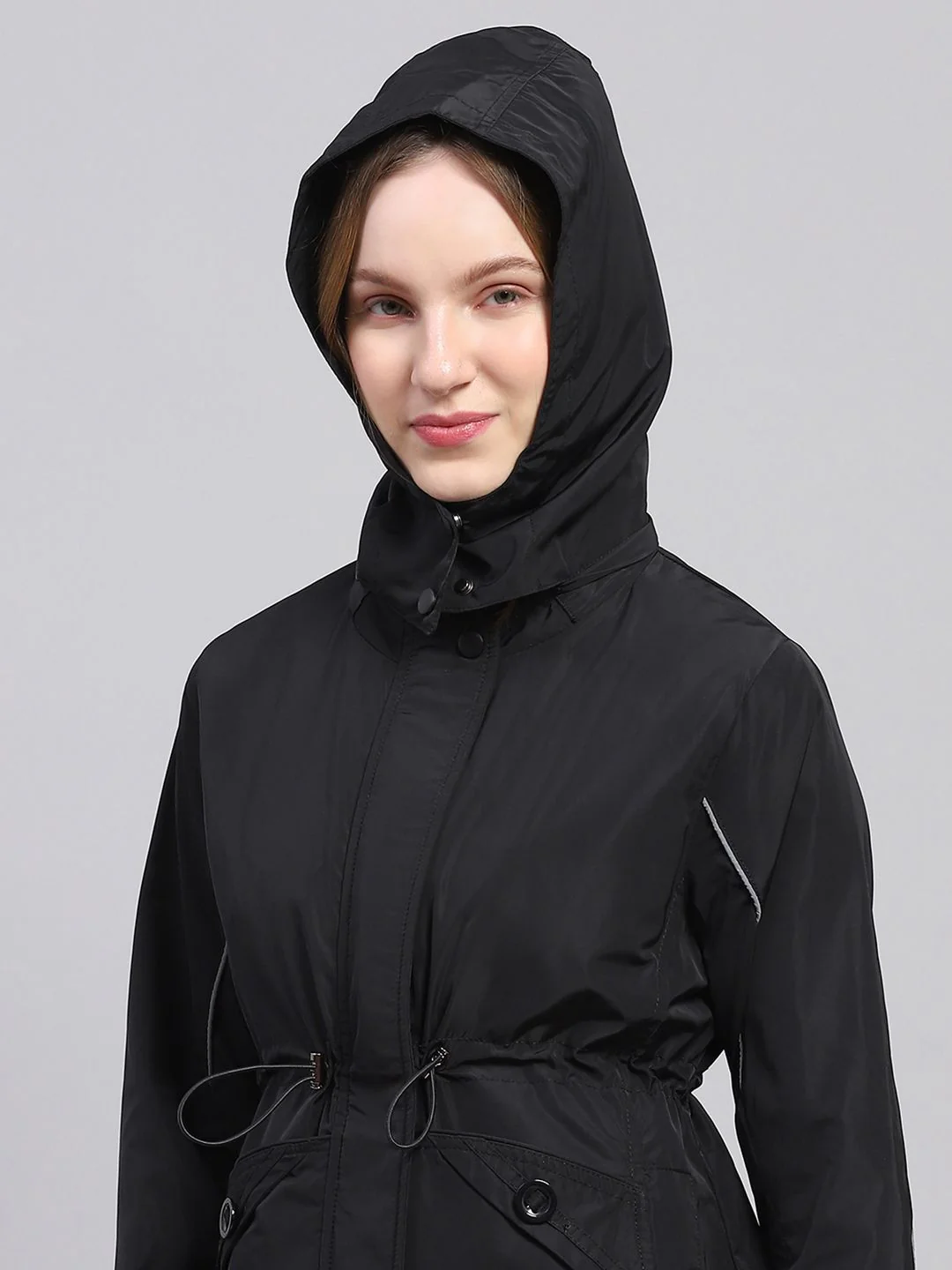 Monte Carlo Water Repellent Toggle Waist Hooded Tailored Jacket - Image 7