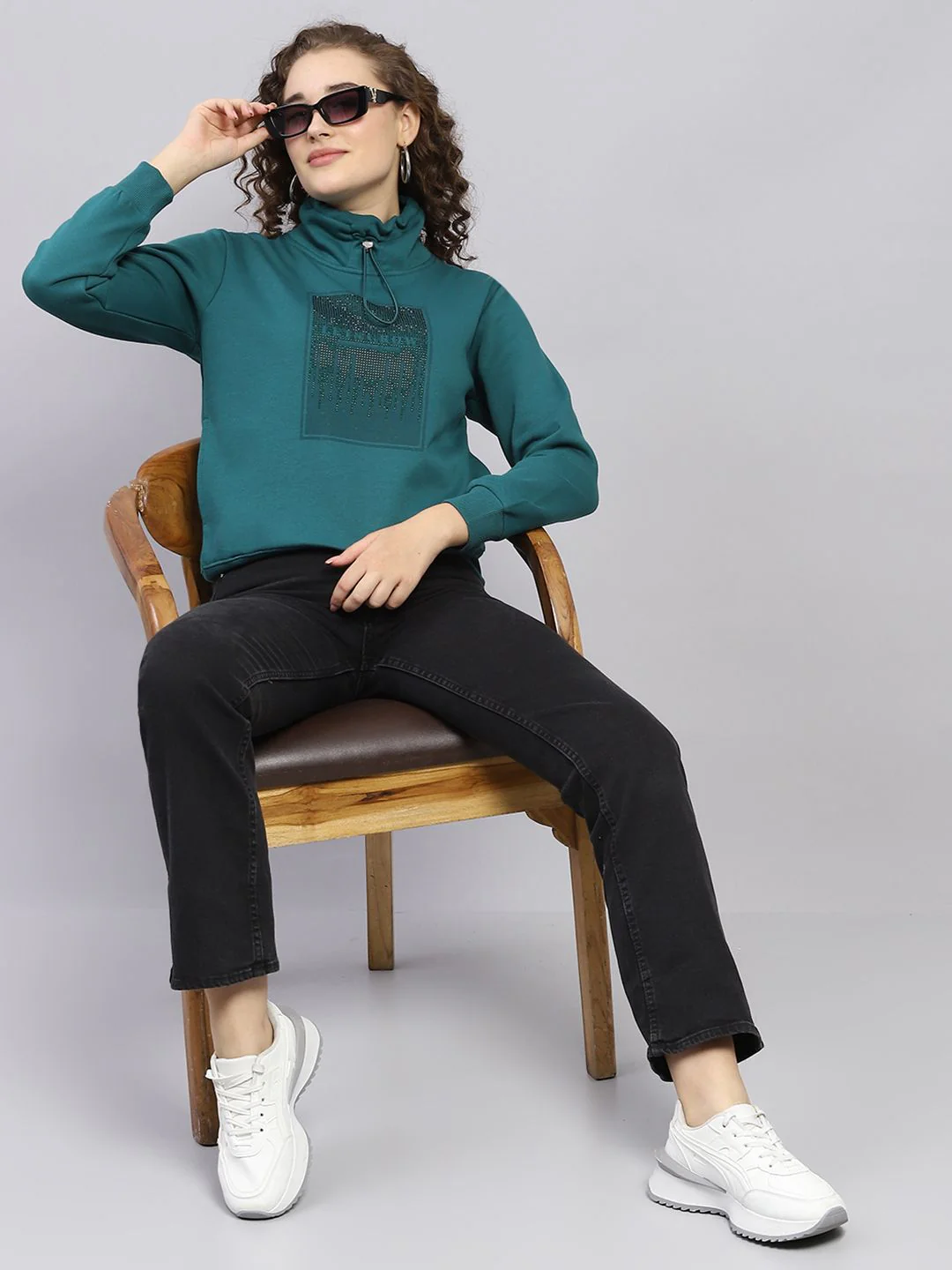 Monte Carlo Women Embellished Sweatshirt - Image 4
