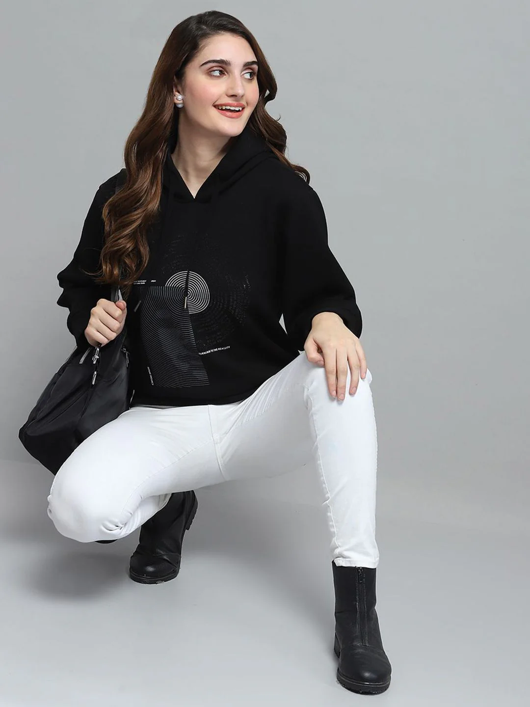 Monte Carlo Women Graphic Printed Hooded Sweatshirt - Image 6