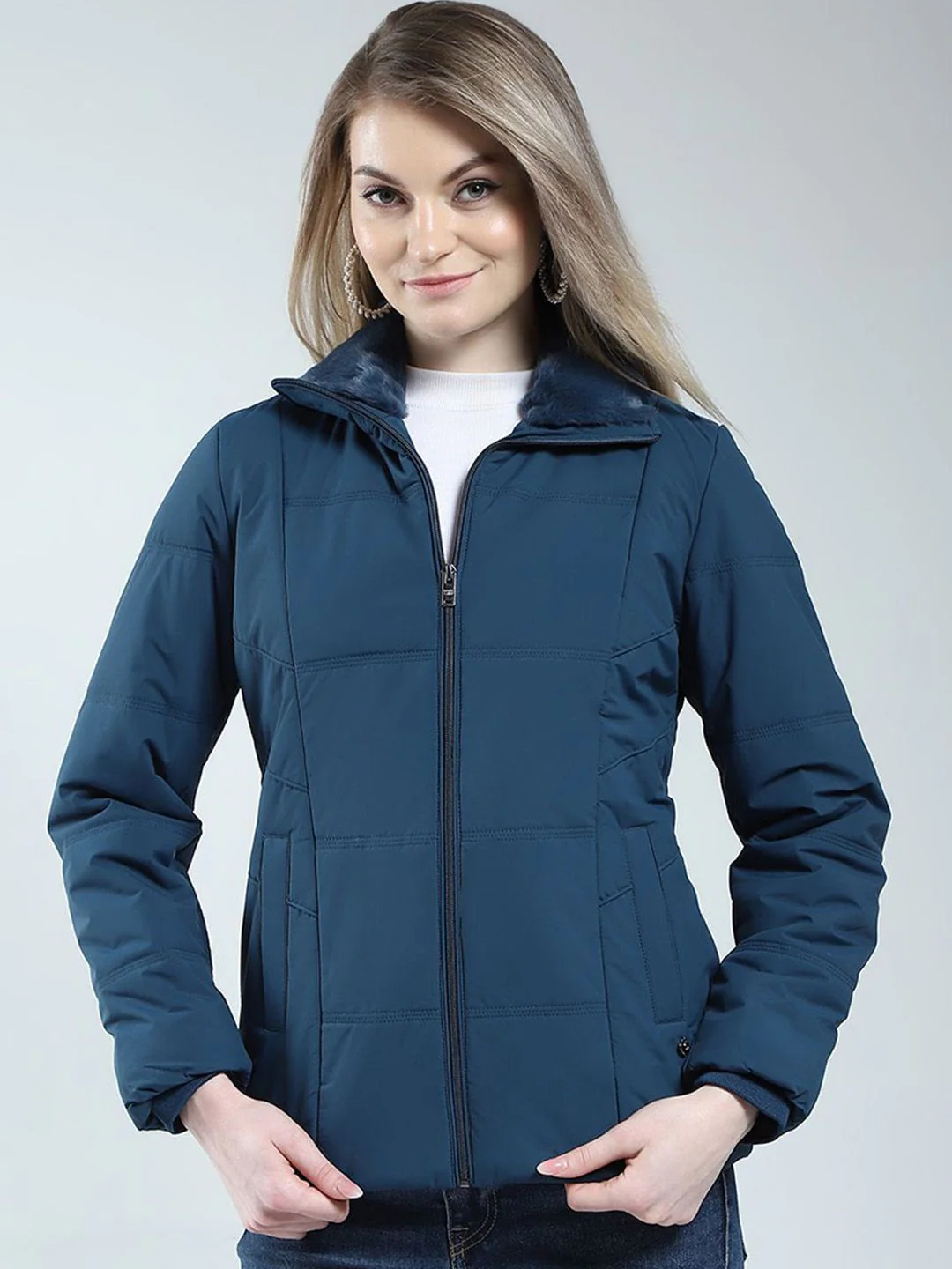 Monte Carlo Women Solid Padded Jacket