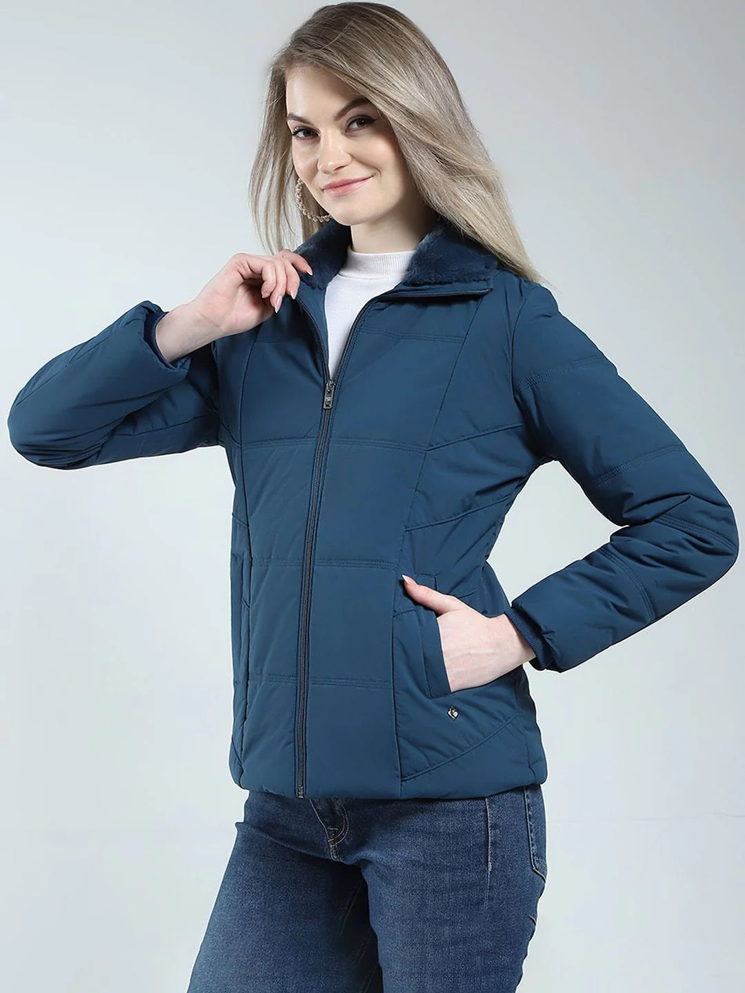 Monte Carlo Women Solid Padded Jacket - Image 5