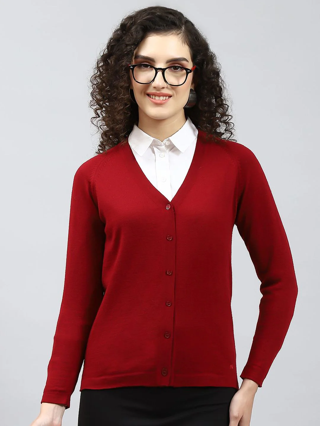Monte Carlo Women Solid Woollen Cardigan