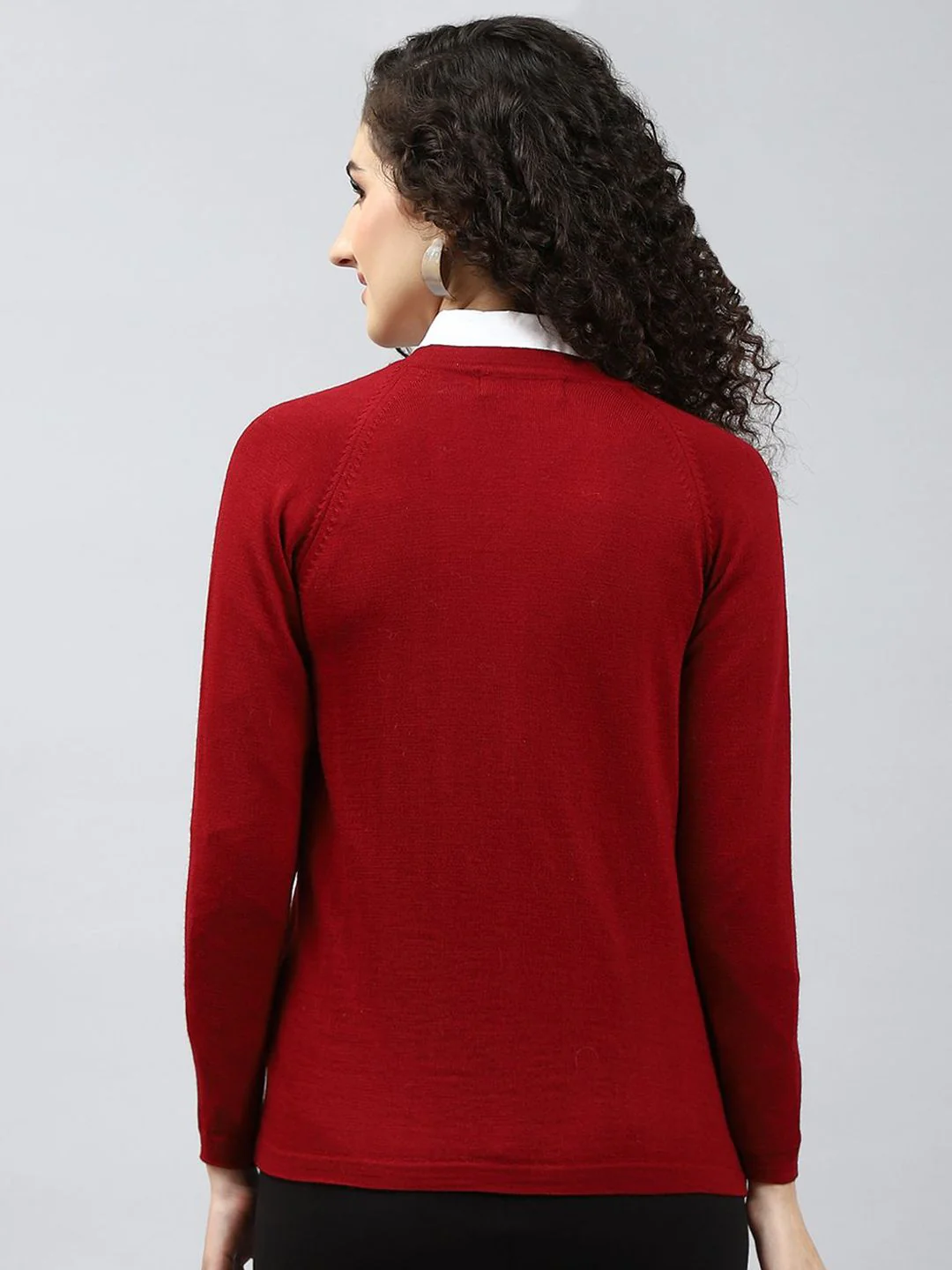 Monte Carlo Women Solid Woollen Cardigan - Image 4
