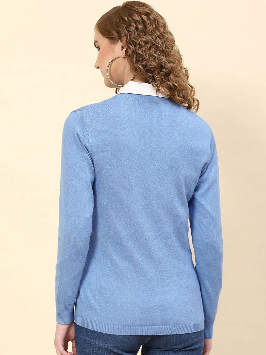 Monte Carlo Women V Neck Full Sleeve Cardigan - Image 4