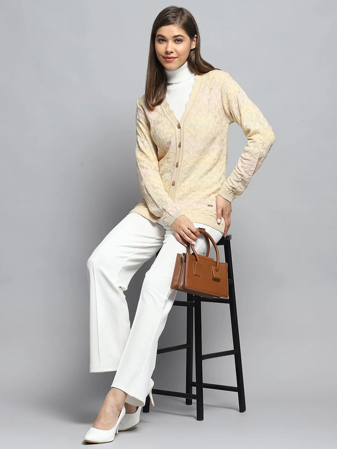 Monte Carlo Women Woollen Cardigan - Image 6