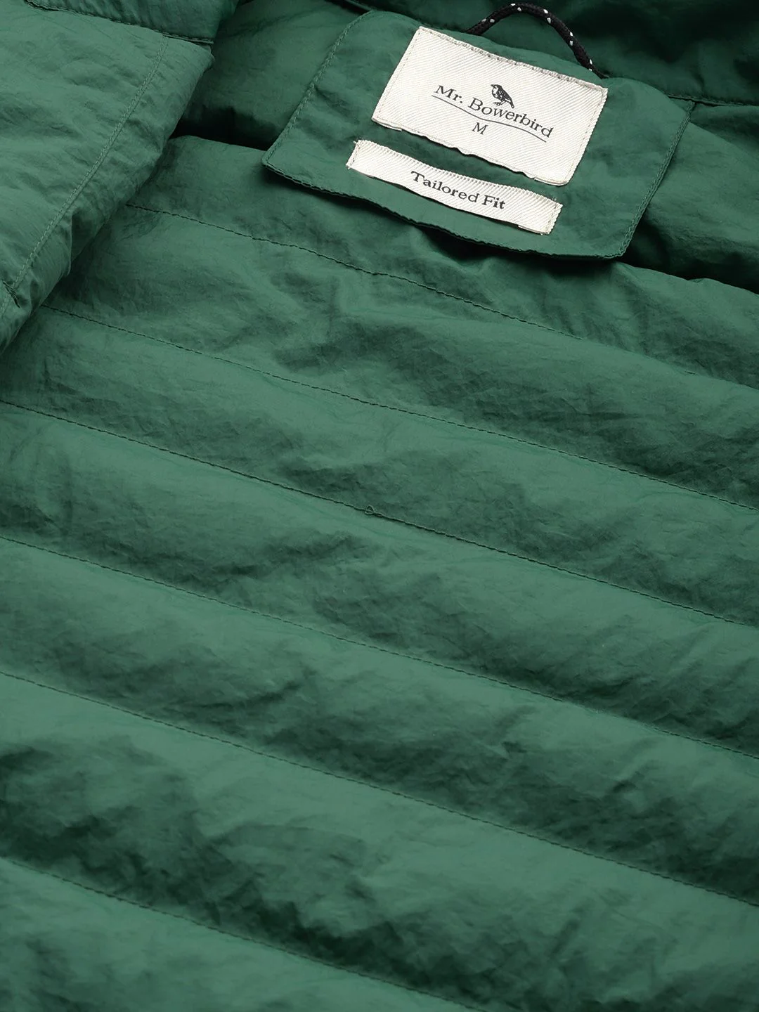 Mr Bowerbird Band Collar Tailored Fit Puffer Jacket - Image 7