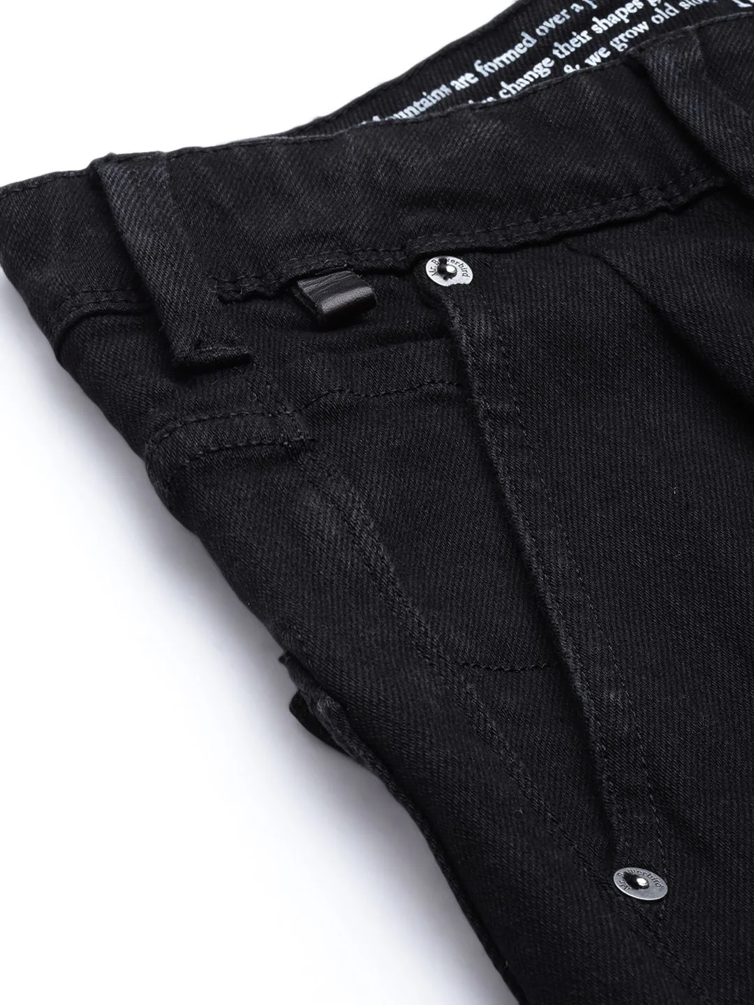 Mr Bowerbird Men Black Solid Stretchable Casual Jeans - Image 6