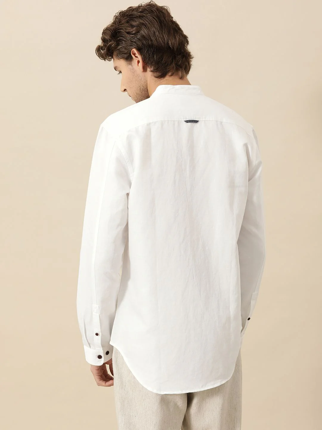 Mr Bowerbird Men White Tailored Fit Casual Shirt - Image 4
