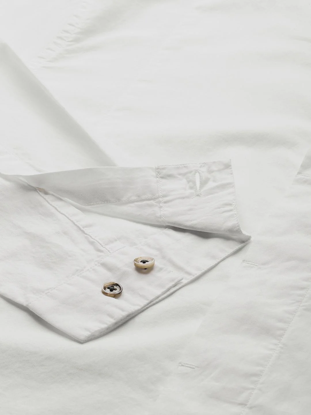 Mr Bowerbird Men White Tailored Fit Solid Casual Shirt - Image 3