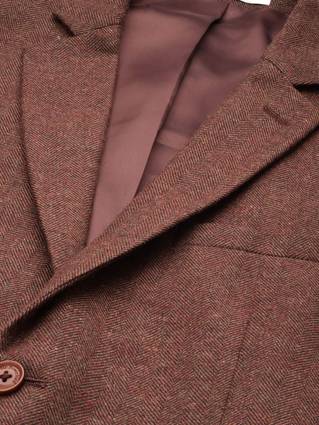 Mr.Bowerbird Self Design Tailored Fit Casual Blazer - Image 2