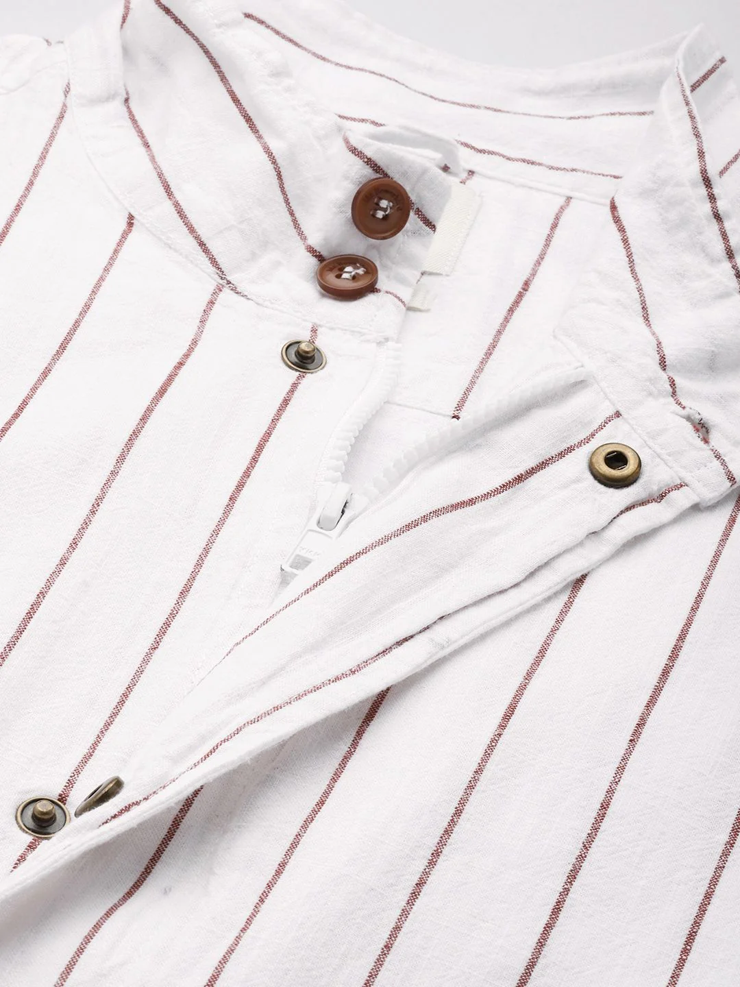 Mr Bowerbird Stand Collar Striped Bomber Jacket - Image 2