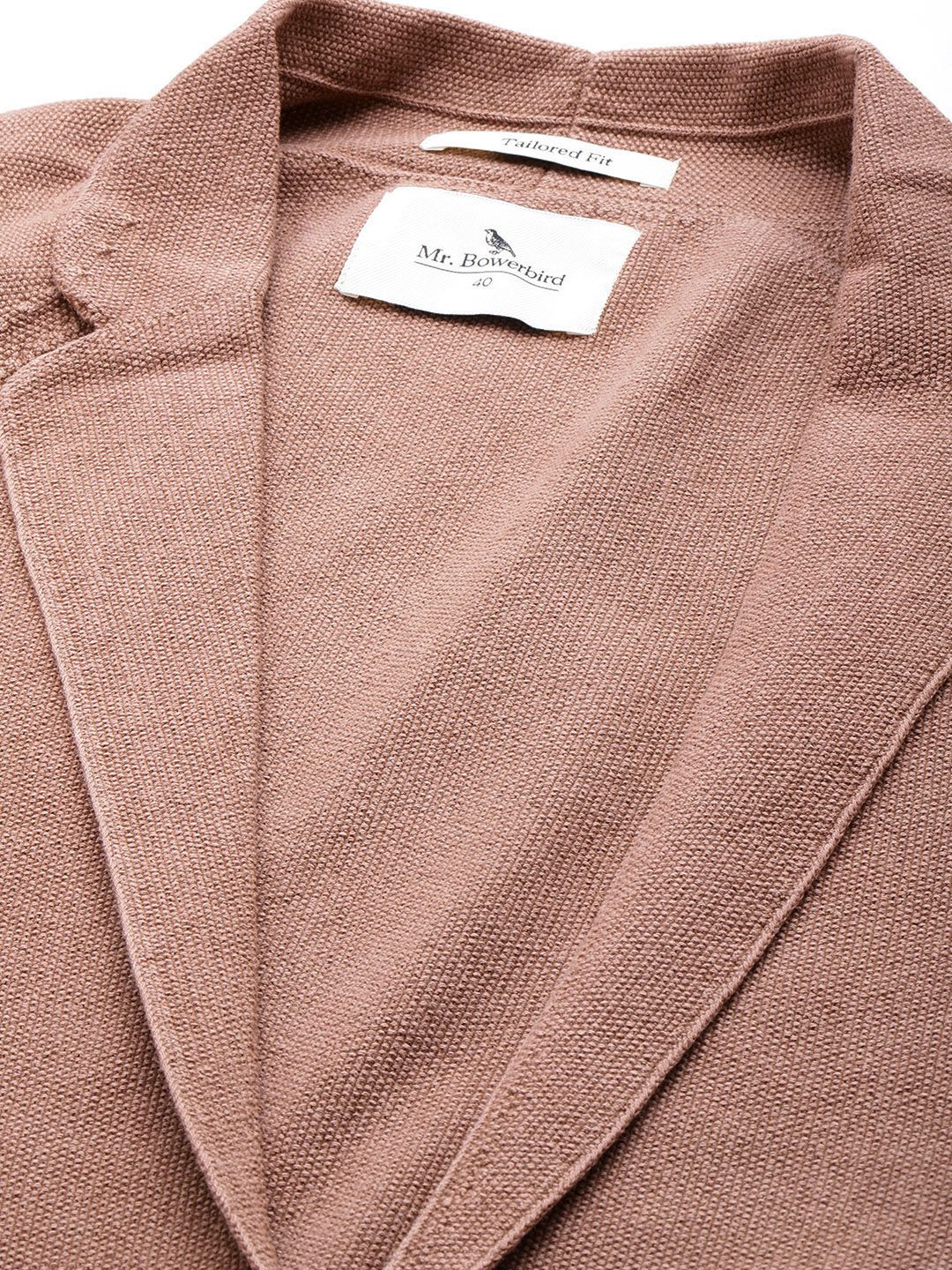 Mr Bowerbird Tailored Fit Lightweight Knitted Single-Breasted Casual Blazer - Image 2