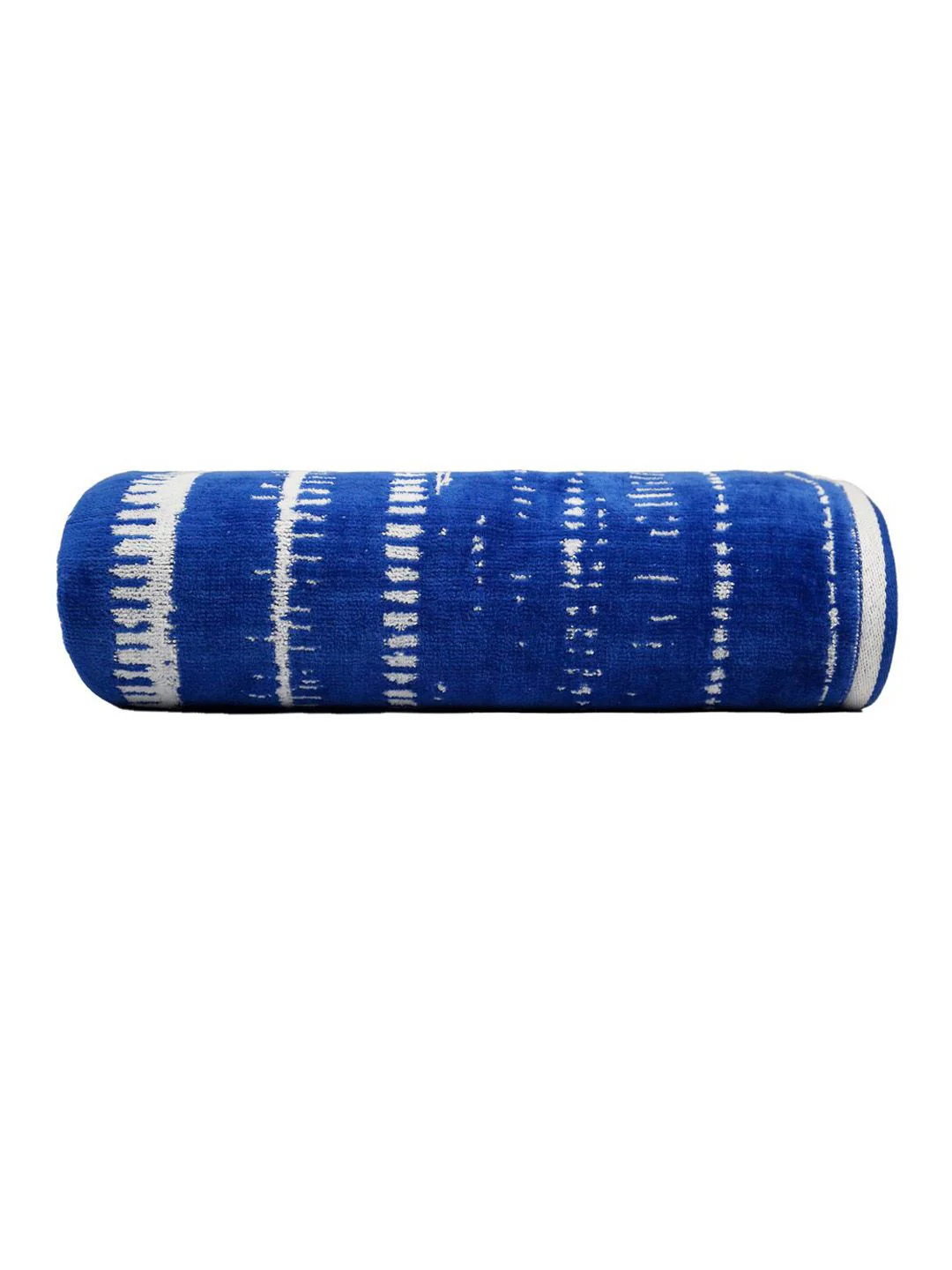 MYTRIDENT Blue & White Striped Printed Cotton 500 GSM Bath Towel - Image 3