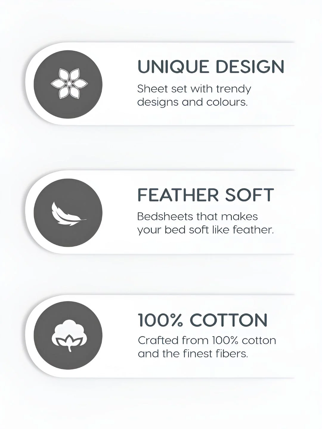 MYTRIDENT Diana Soft Comfort Fitted 210TC King Cotton 1 Fitted Sheet with 2 Pillow Covers - Image 7