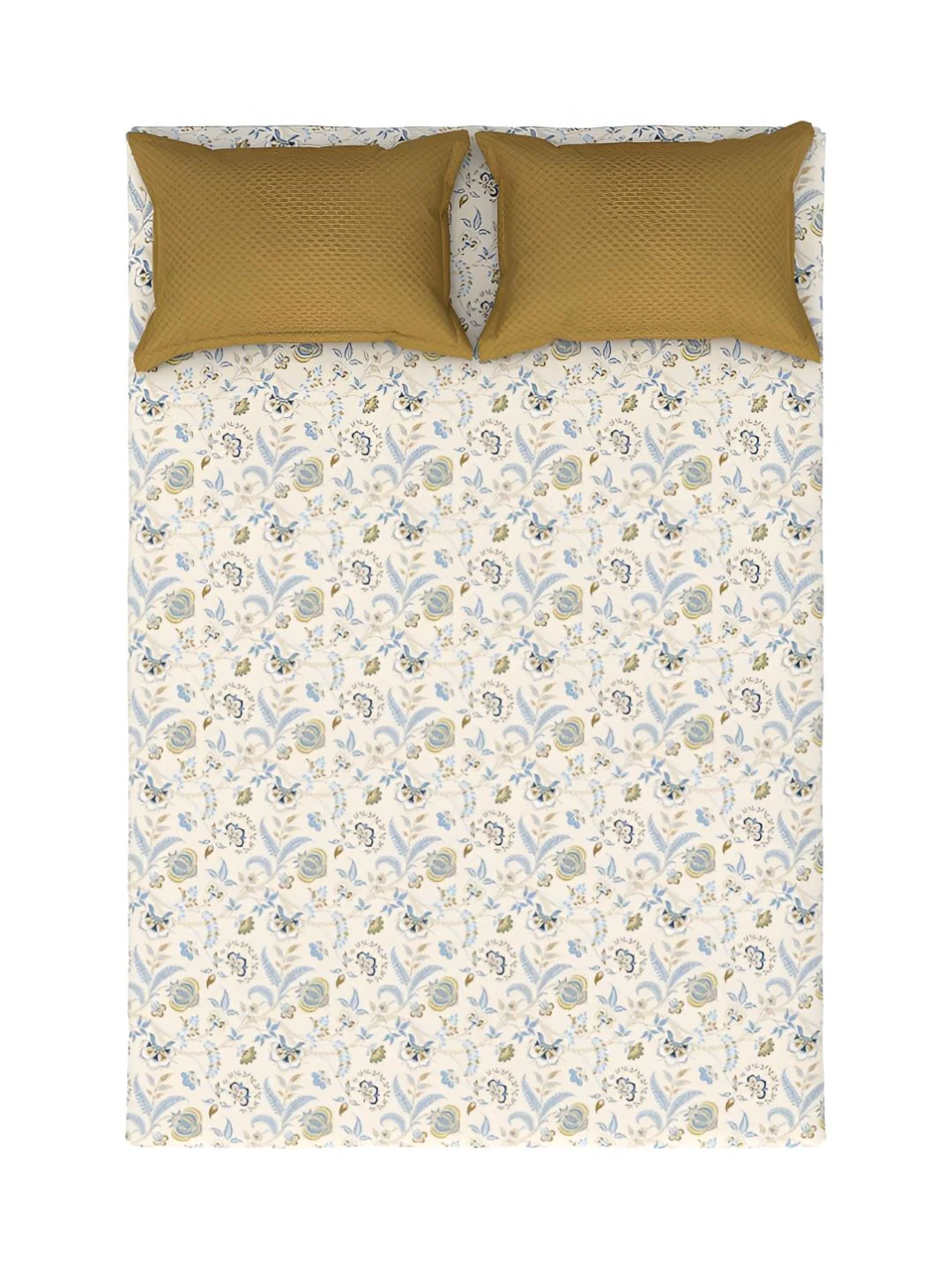 MYTRIDENT Doris Meadow Powder Flat 144TC Queen Cotton 1 Bedsheet with 2 Pillow Covers - Image 6