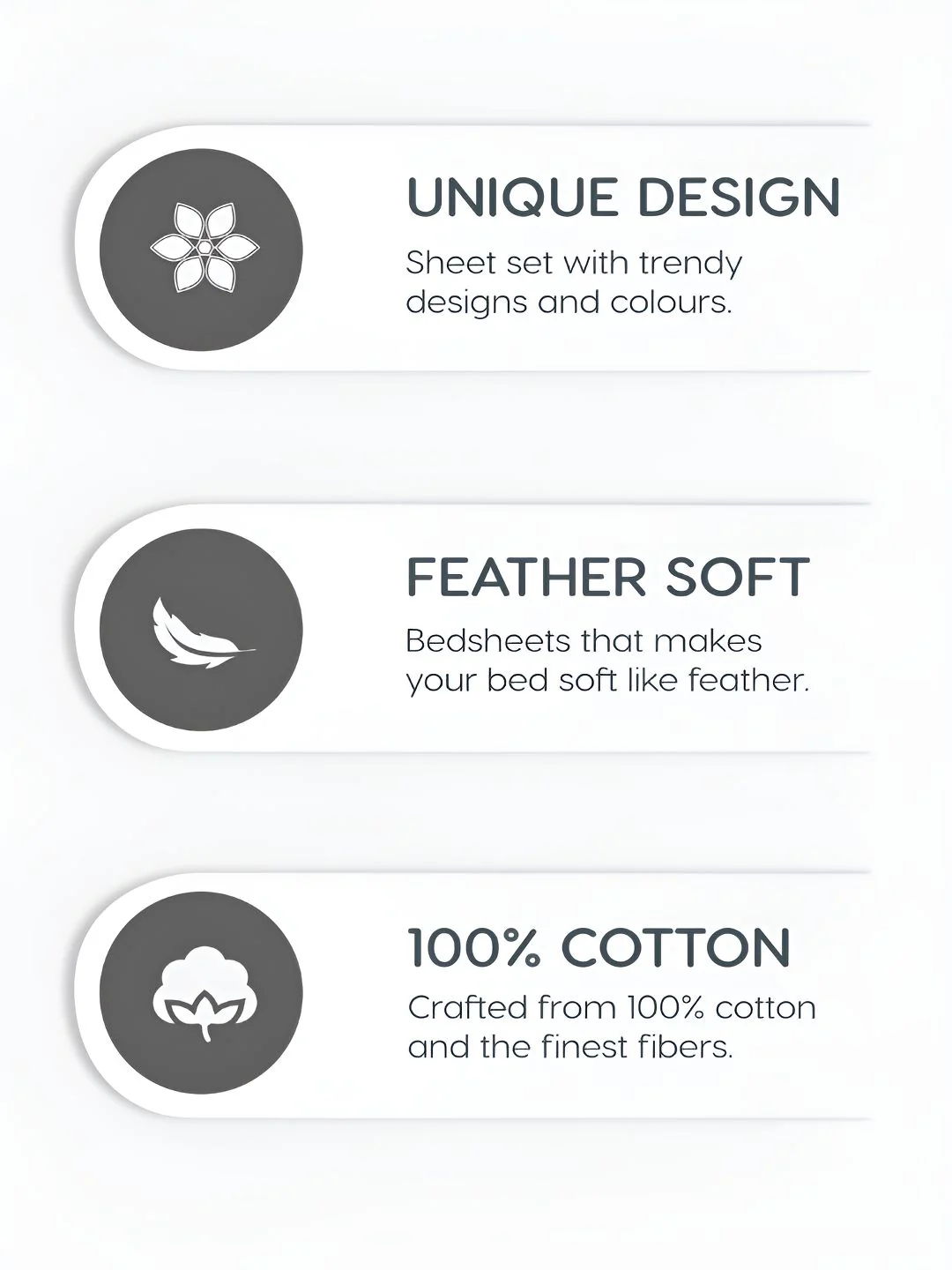 MYTRIDENT Lilac Affair Soft Comfort Fitted 210TC King Pure Cotton Fittedsheet & 2 Pillow Covers - Image 4