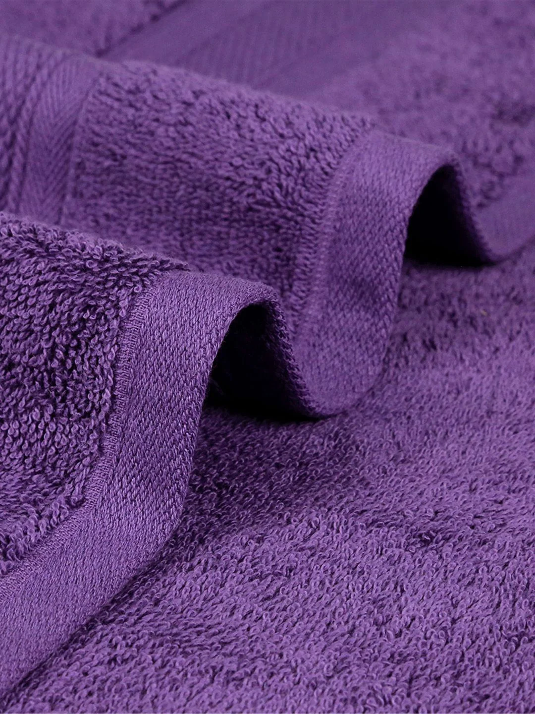 MYTRIDENT Purple 2 Pieces Cotton 500 GSM Bath Towel - Image 5