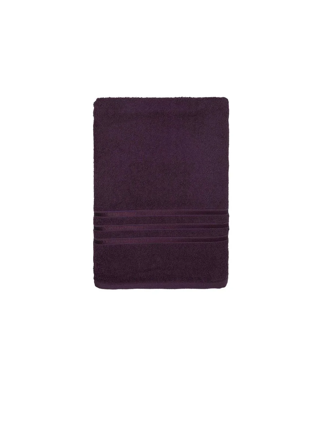 MYTRIDENT Purple 400 GSM Pure Cotton Bath Towel - Image 3