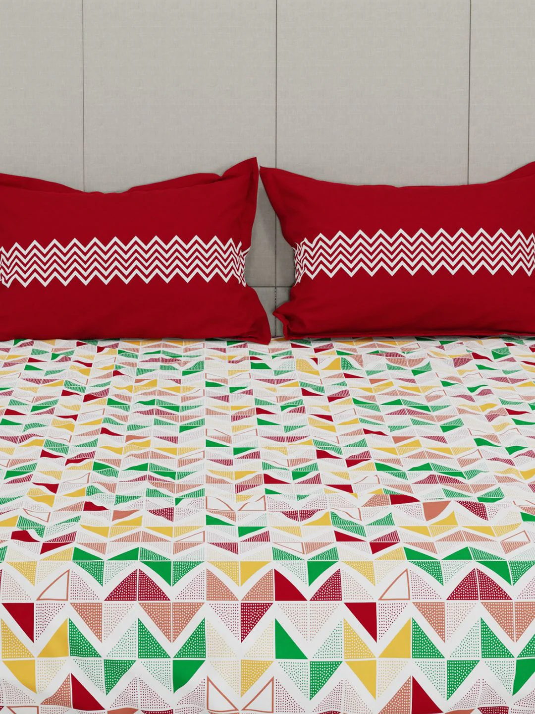 MYTRIDENT Unisex Red Bedsheets - Image 5