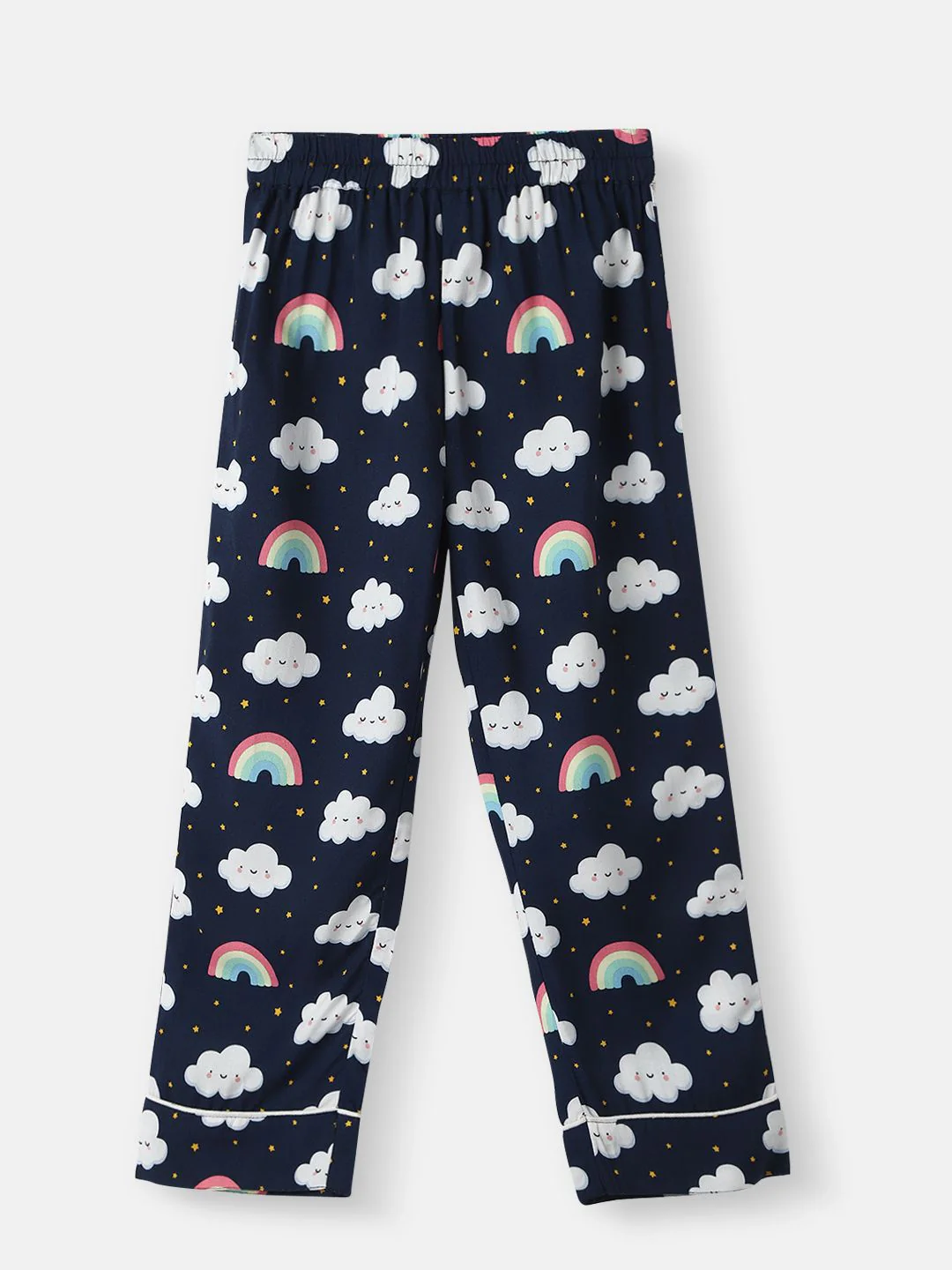 Nauti Nati Boys Clouds and Rainbow Print Shirt and Pyjama Night suits - Image 4